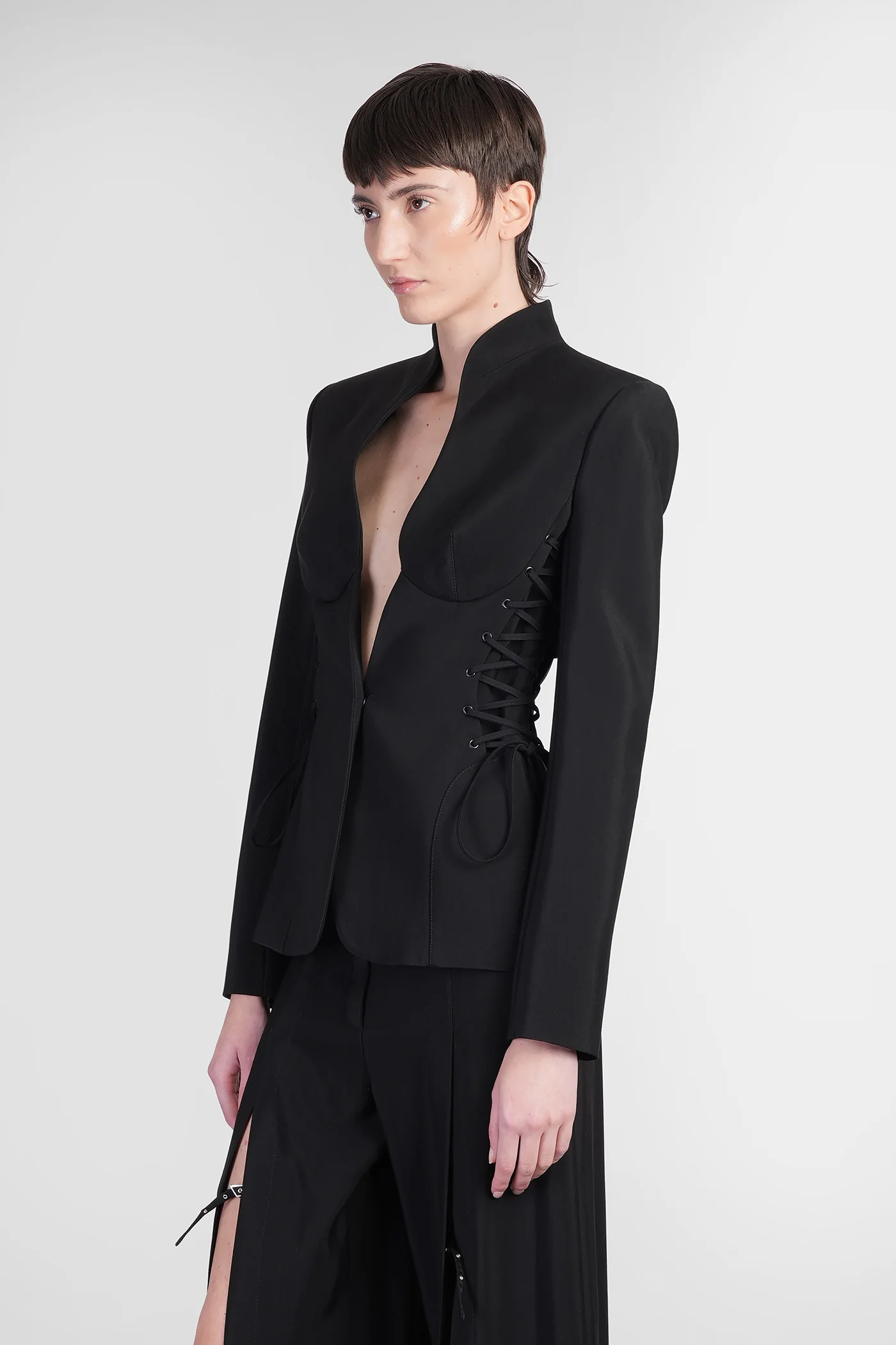 Blazer in black viscose - Image 4