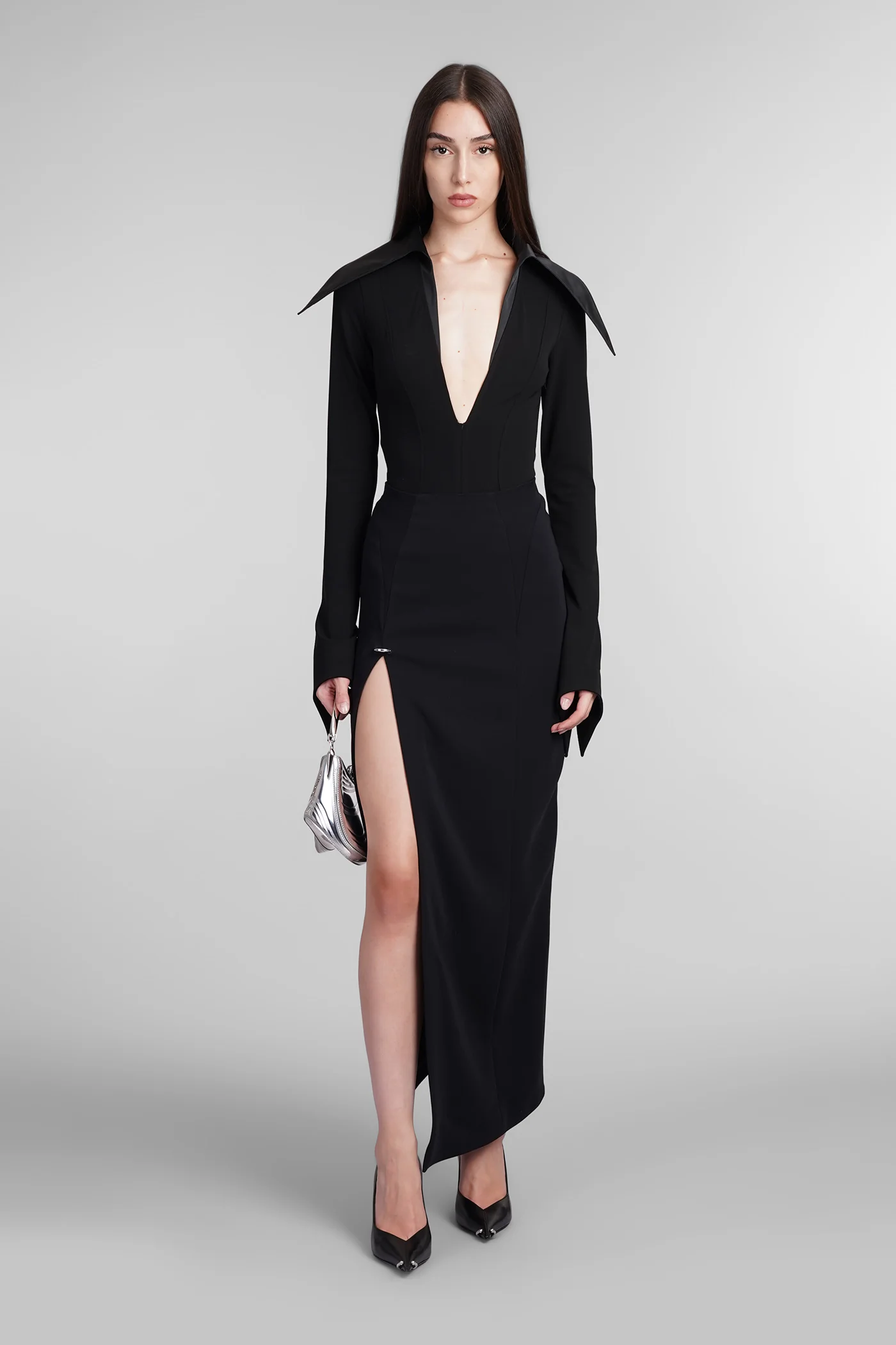 Body in black viscose - Image 2