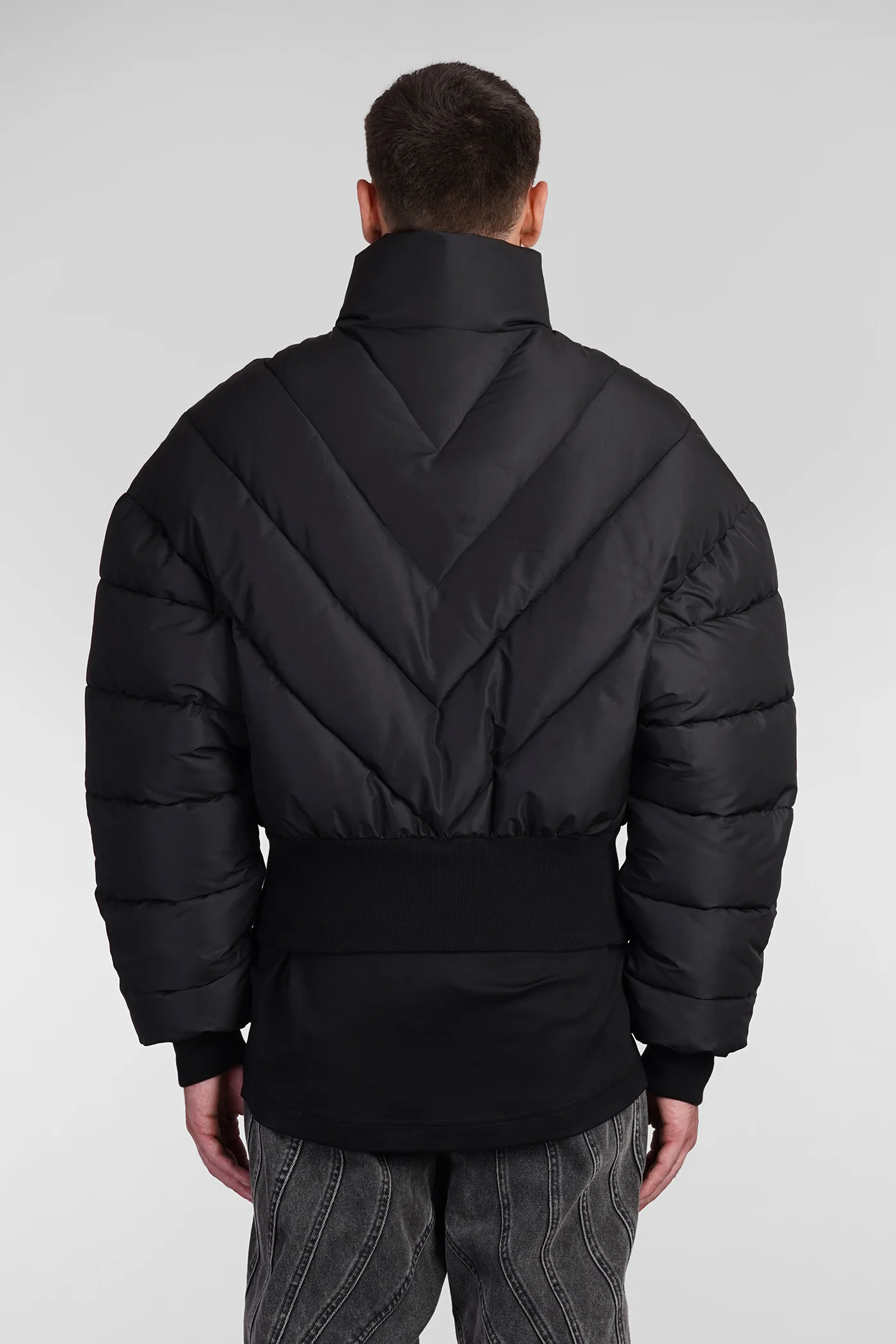 Bomber Jacket in black polyester - Image 3