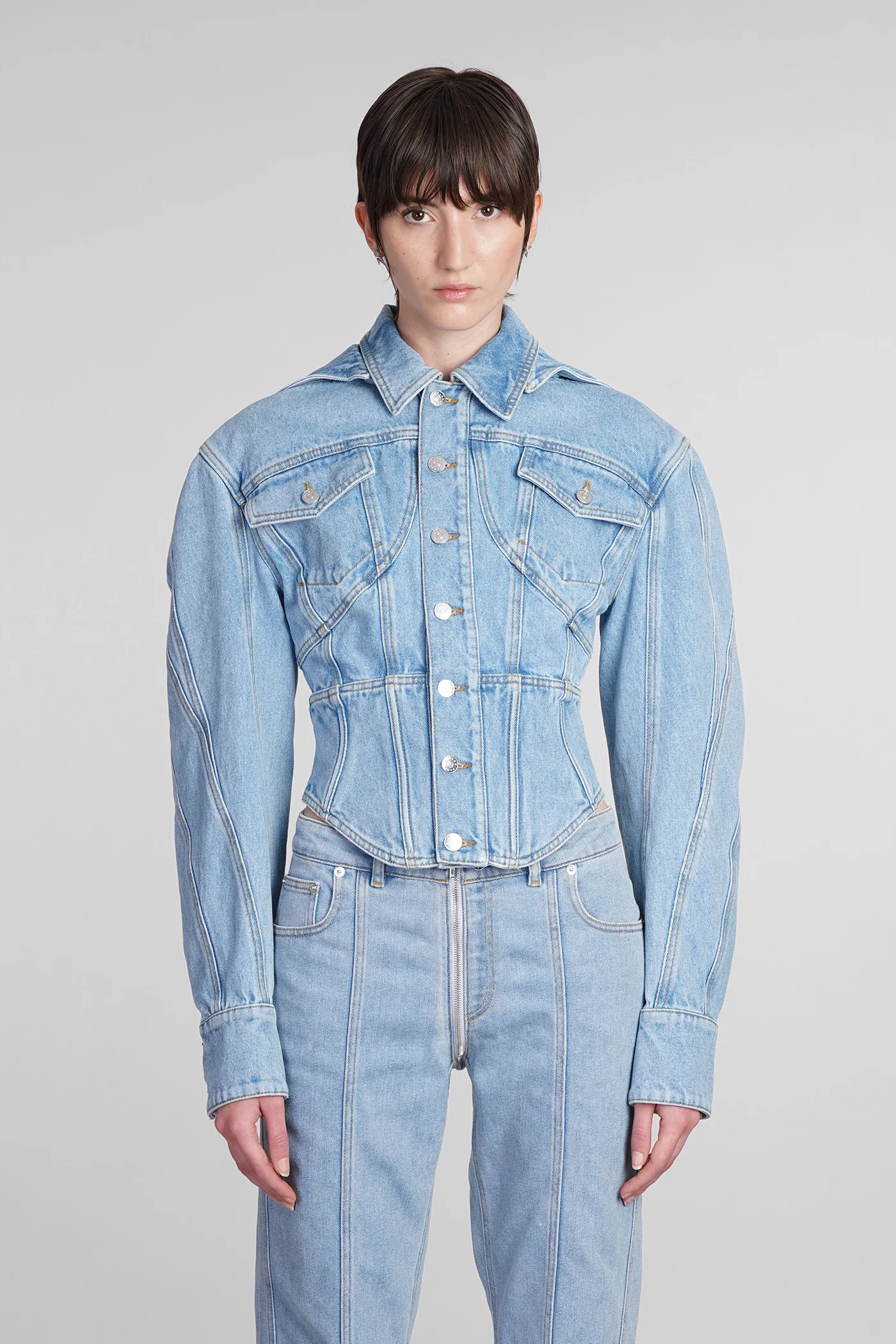 Denim Jackets in blue denim