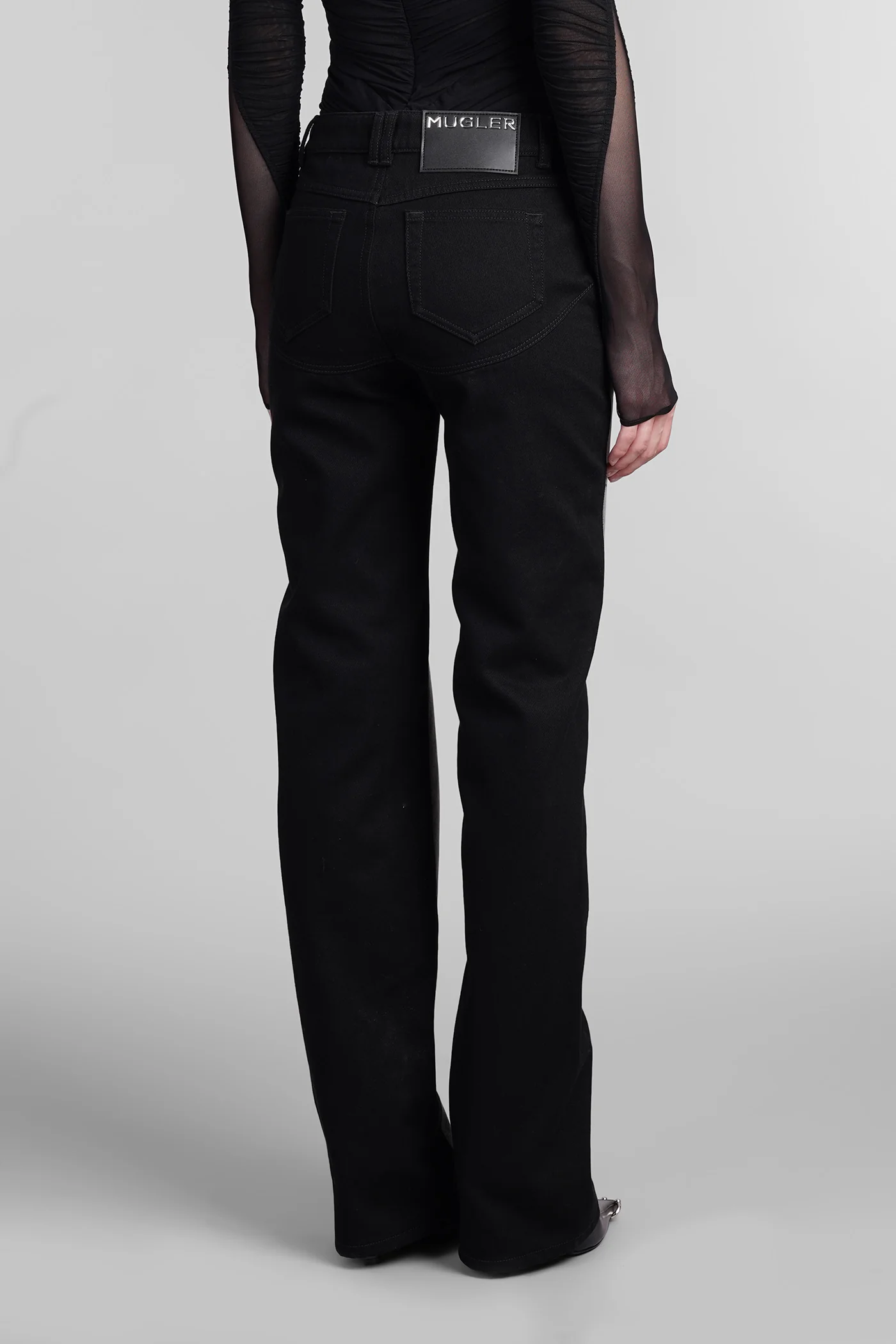 Jeans in black cotton - Image 3