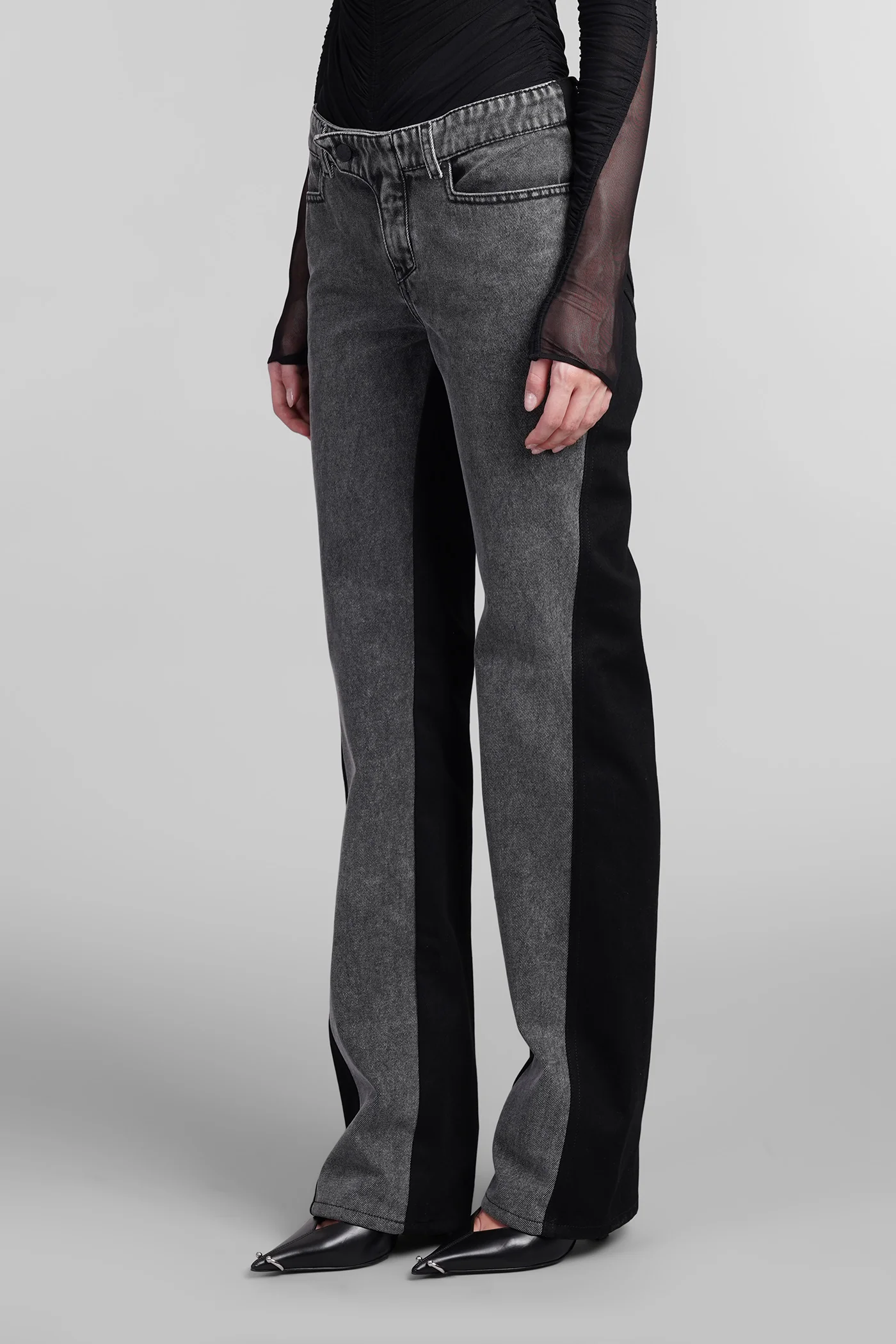 Jeans in black cotton - Image 4
