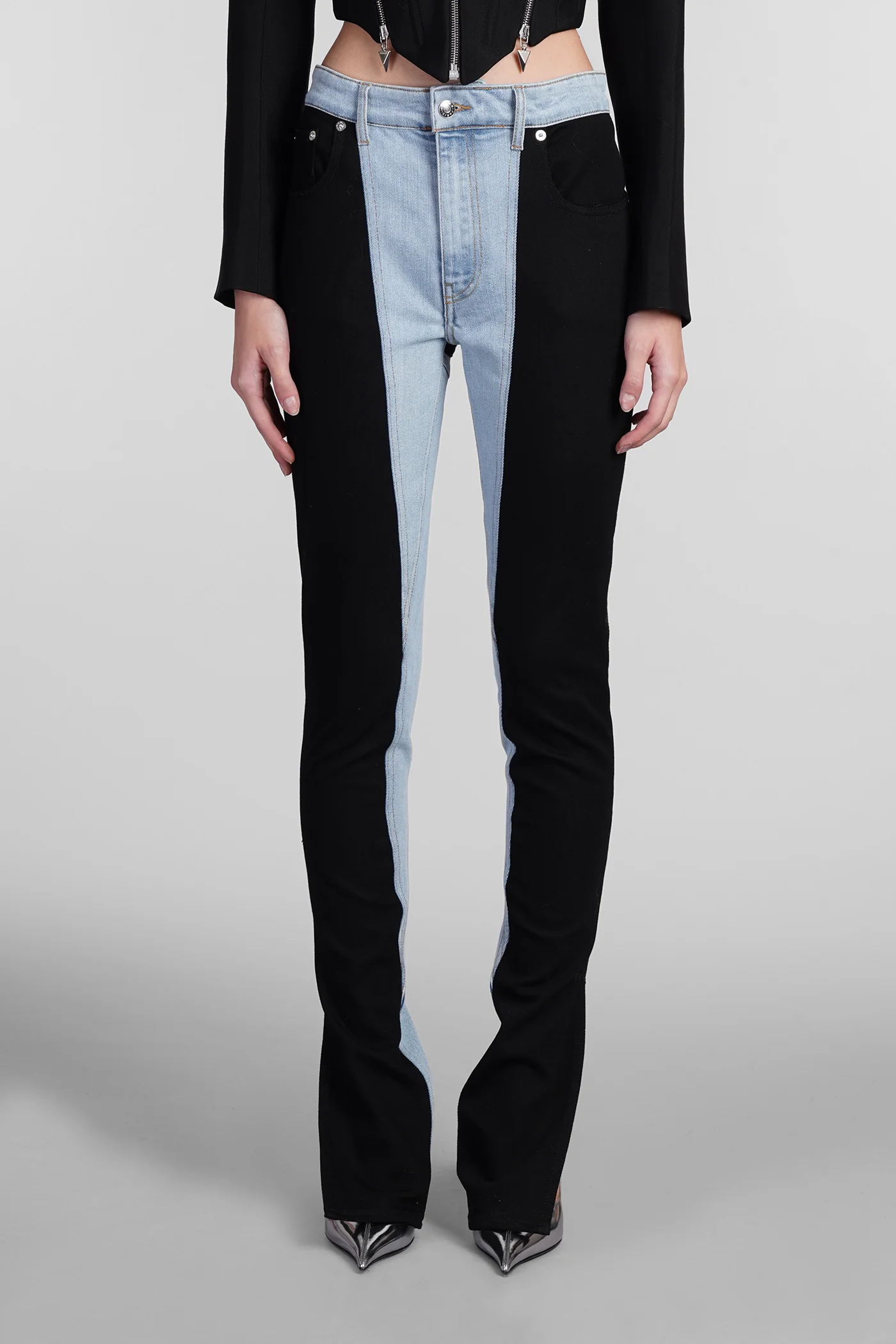 Jeans in blue cotton