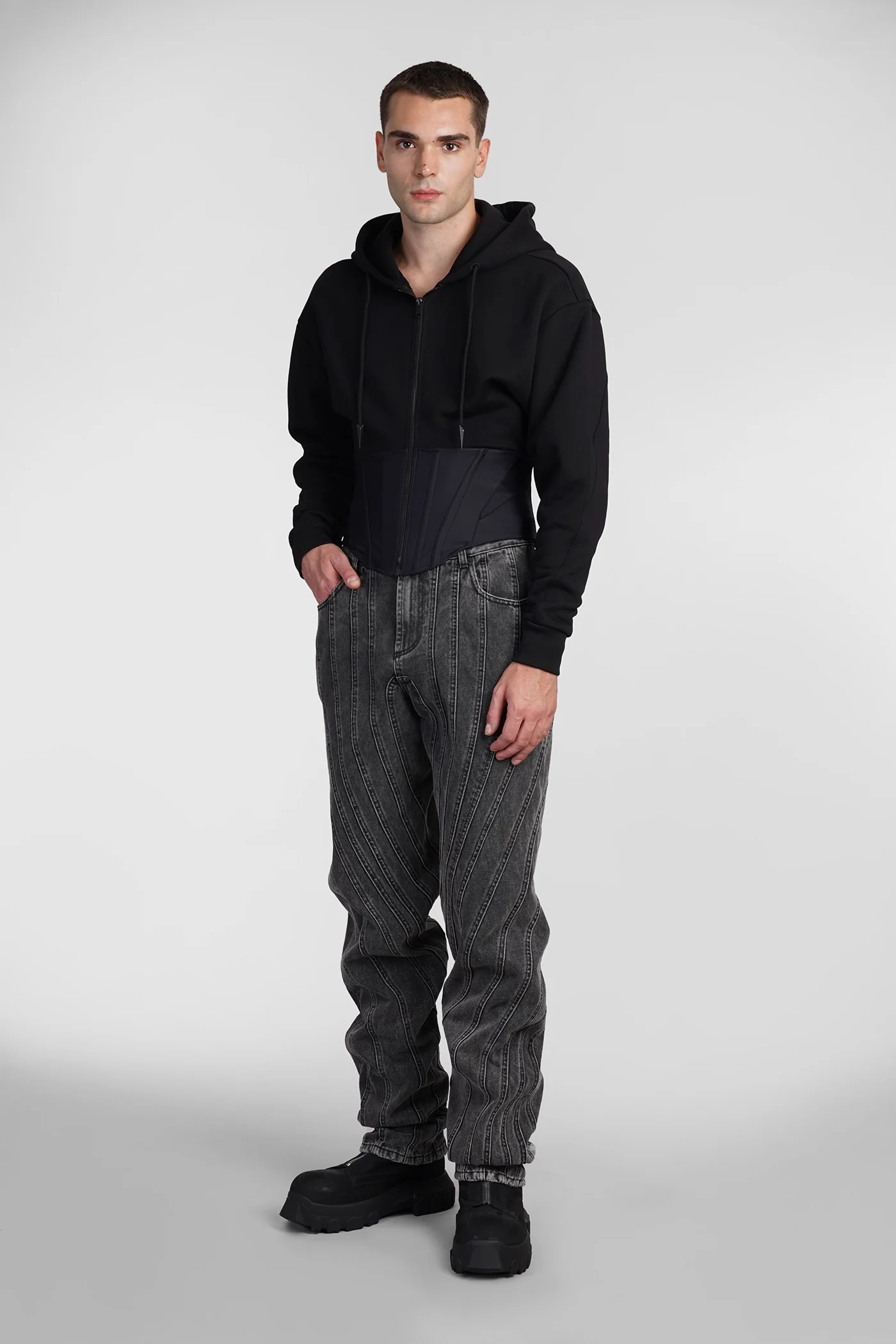 Jeans in grey denim - Image 2