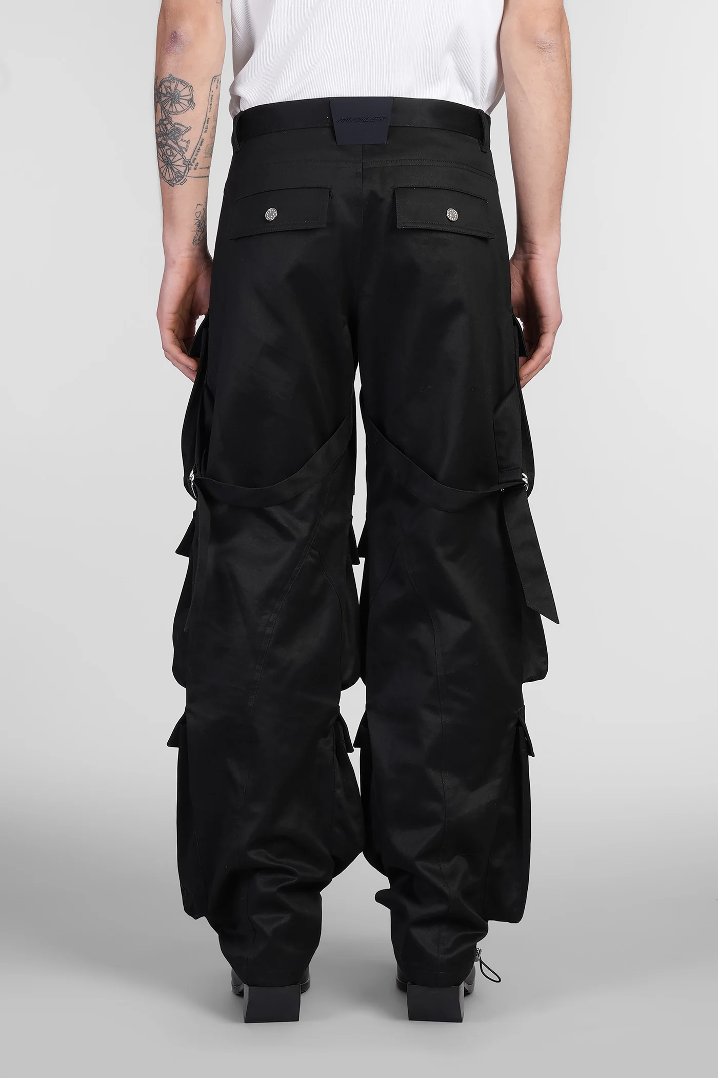 Pants in black cotton - Image 3