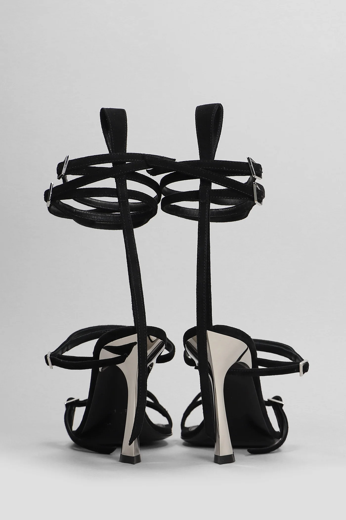 Sandals in black suede - Image 4