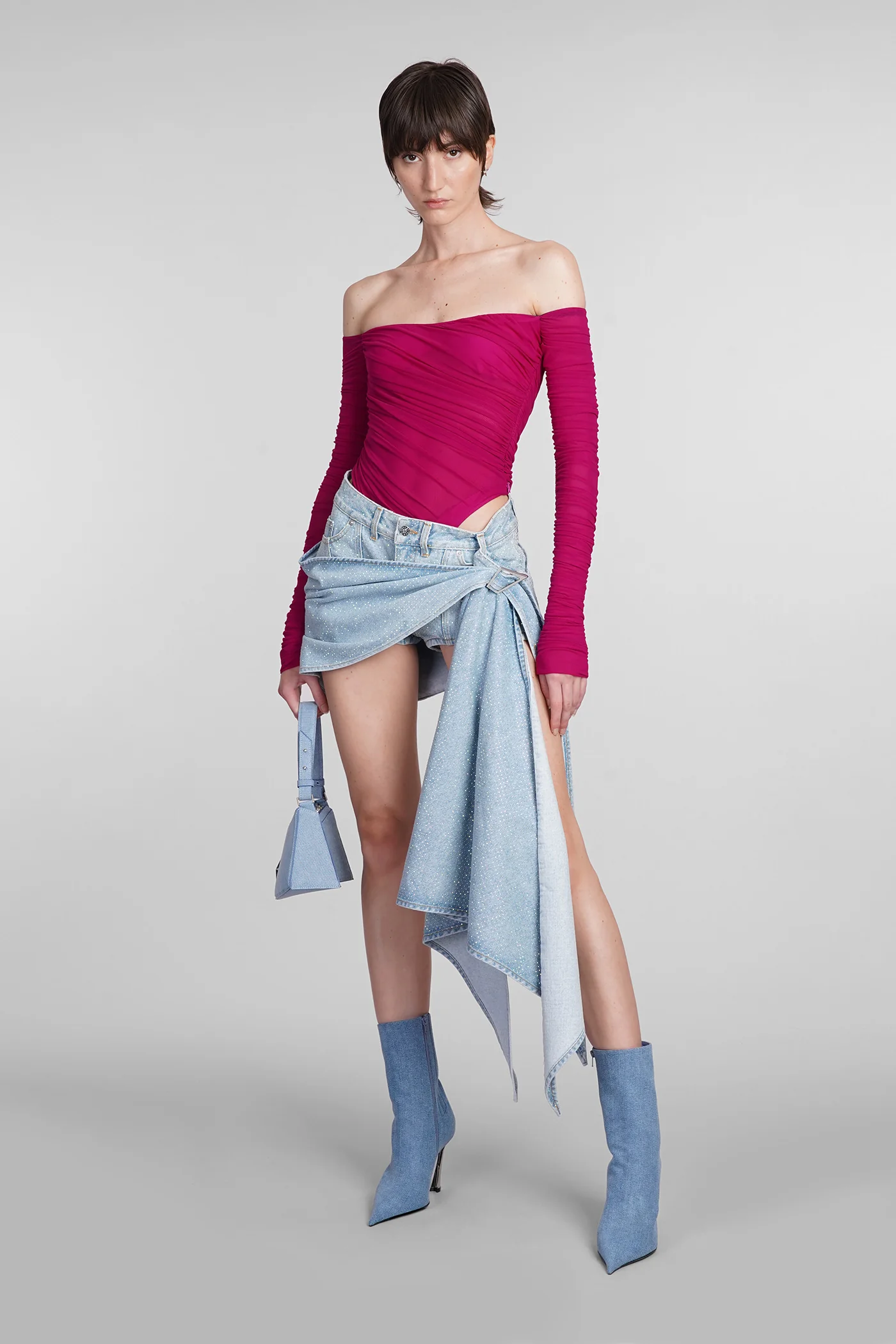 Shorts in blue denim - Image 2