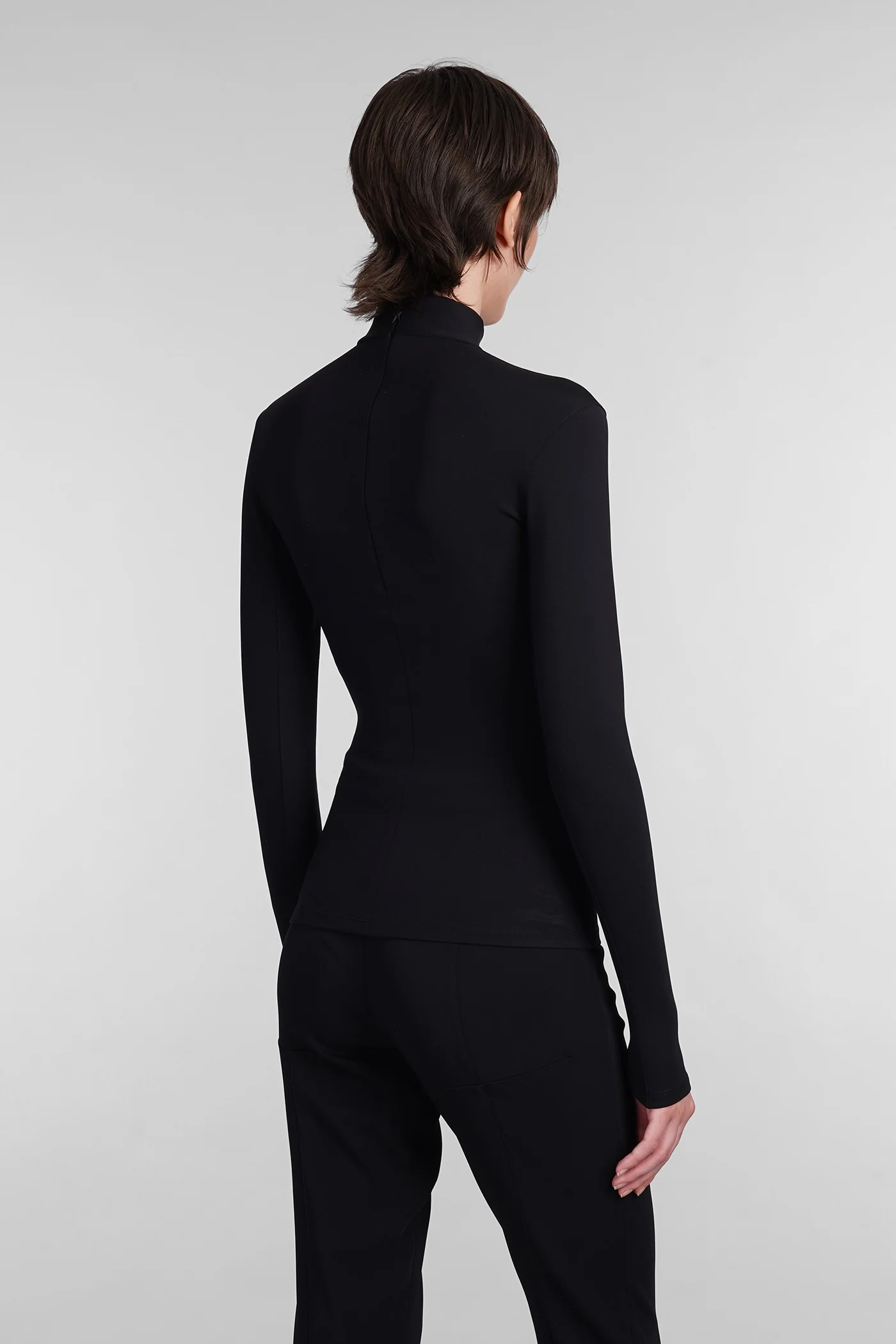 Topwear in black polyamide - Image 3
