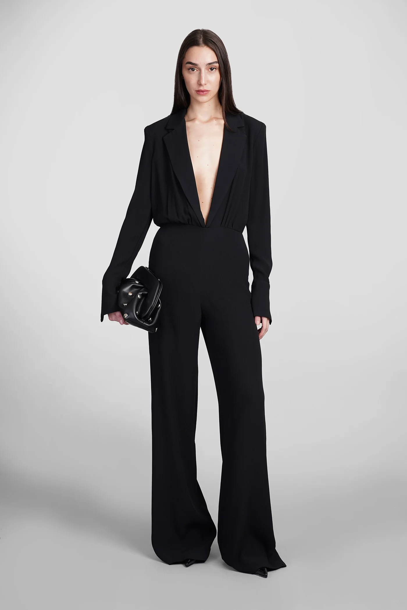 Bayard Jumpsuit in black acetate - Image 2