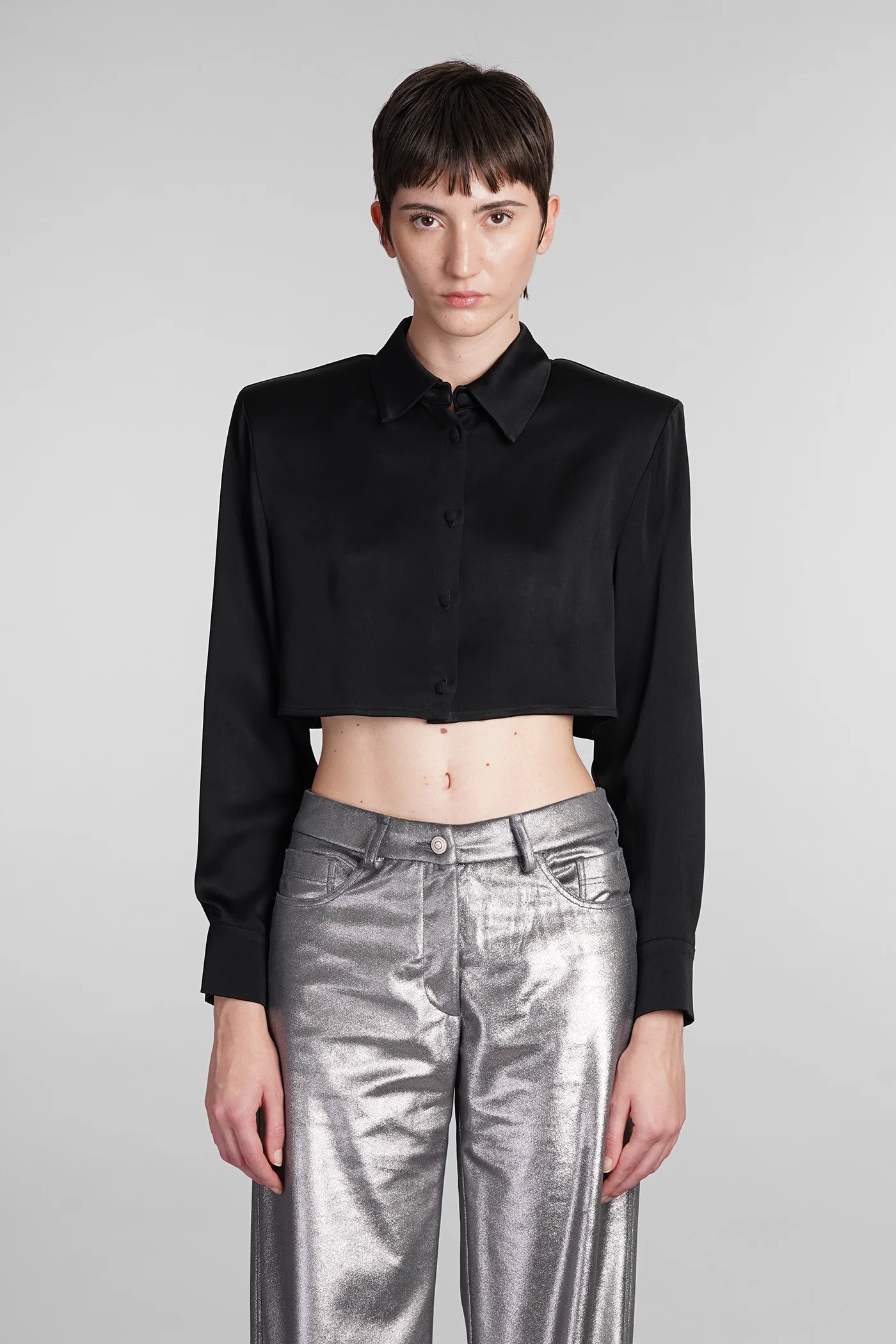 Bayard Shirt in black acetate