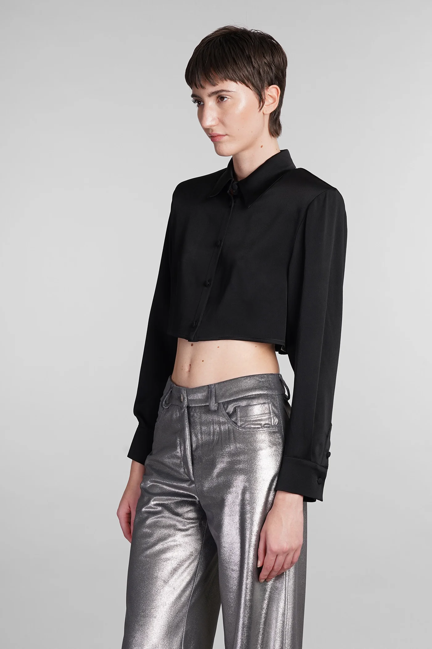 Bayard Shirt in black acetate - Image 4
