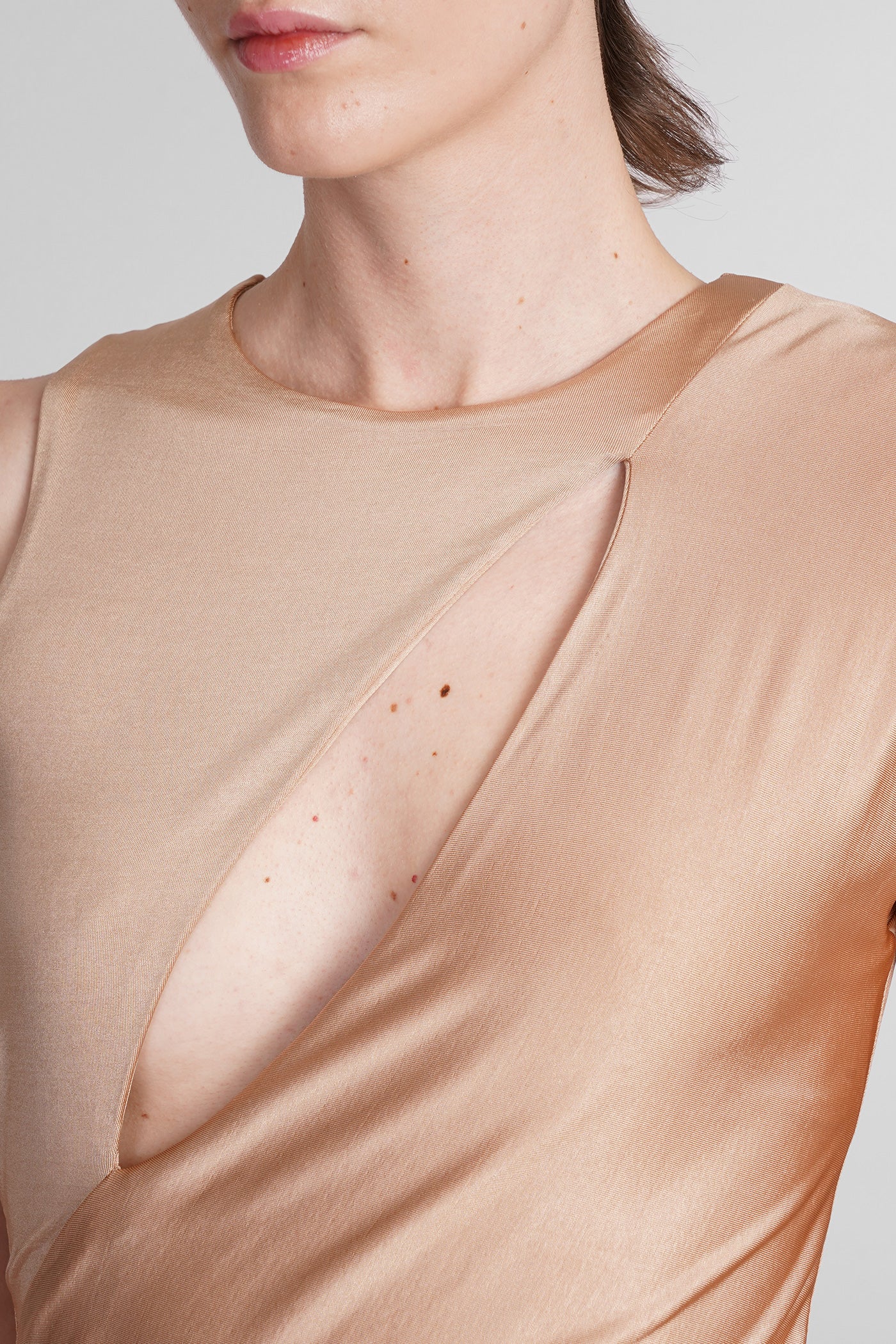 Saint-mandrier Dress woman  in beige polyester - Image 5