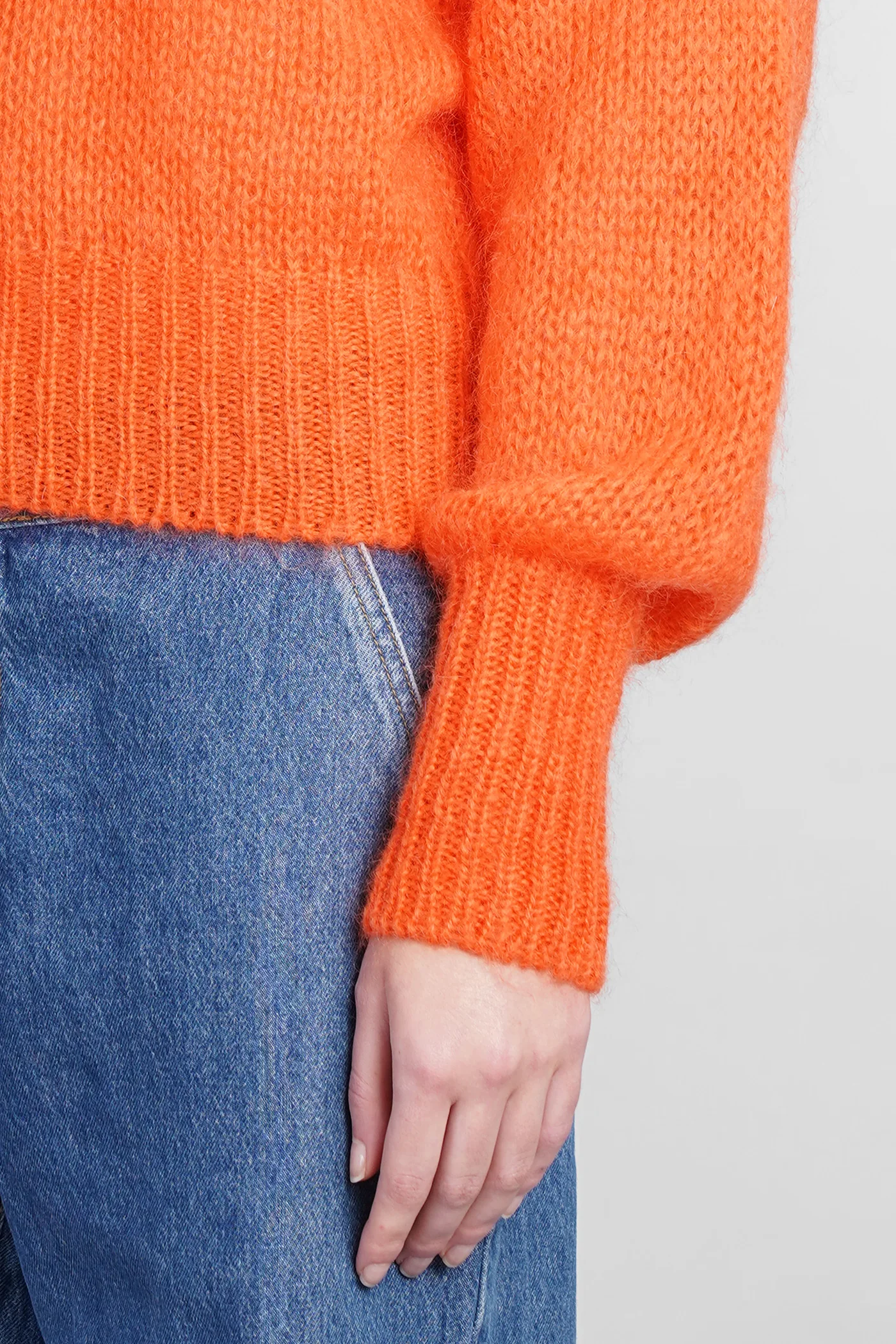 Sophie Knitwear in orange wool - Image 5