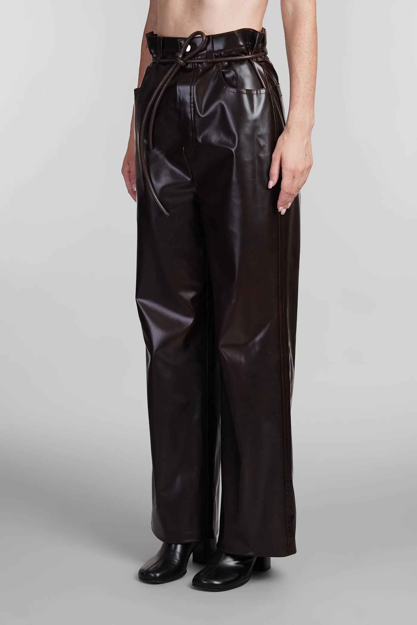 Pants in brown Polyuretan - Image 4