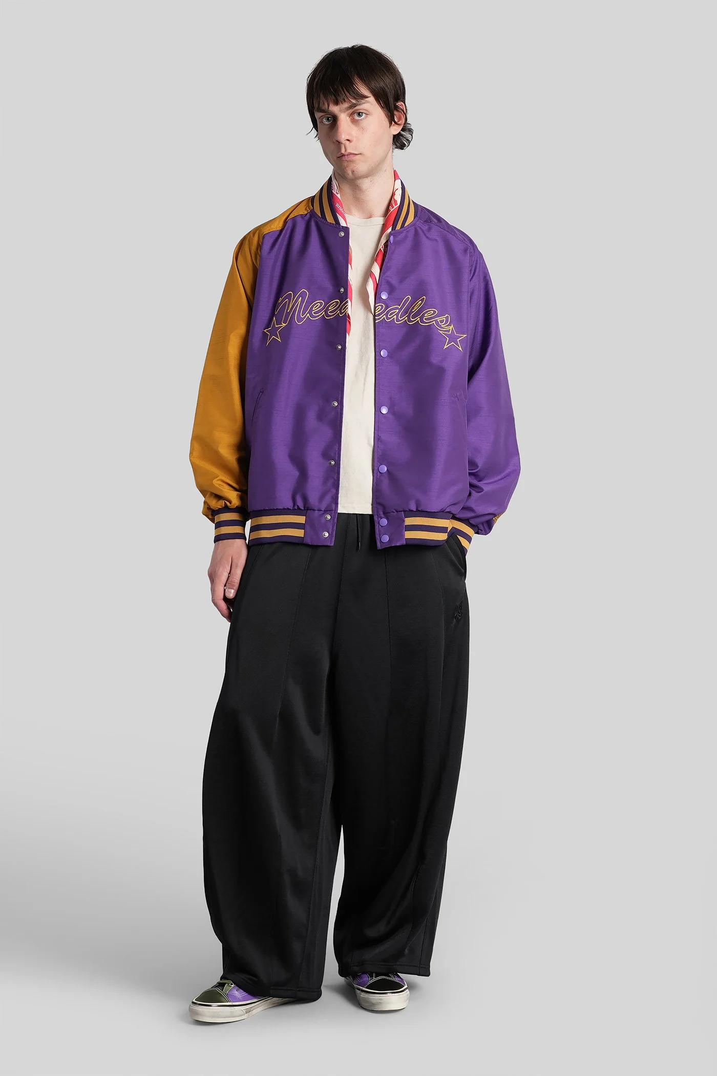 Bomber Jacket in Viola polyester - Image 2