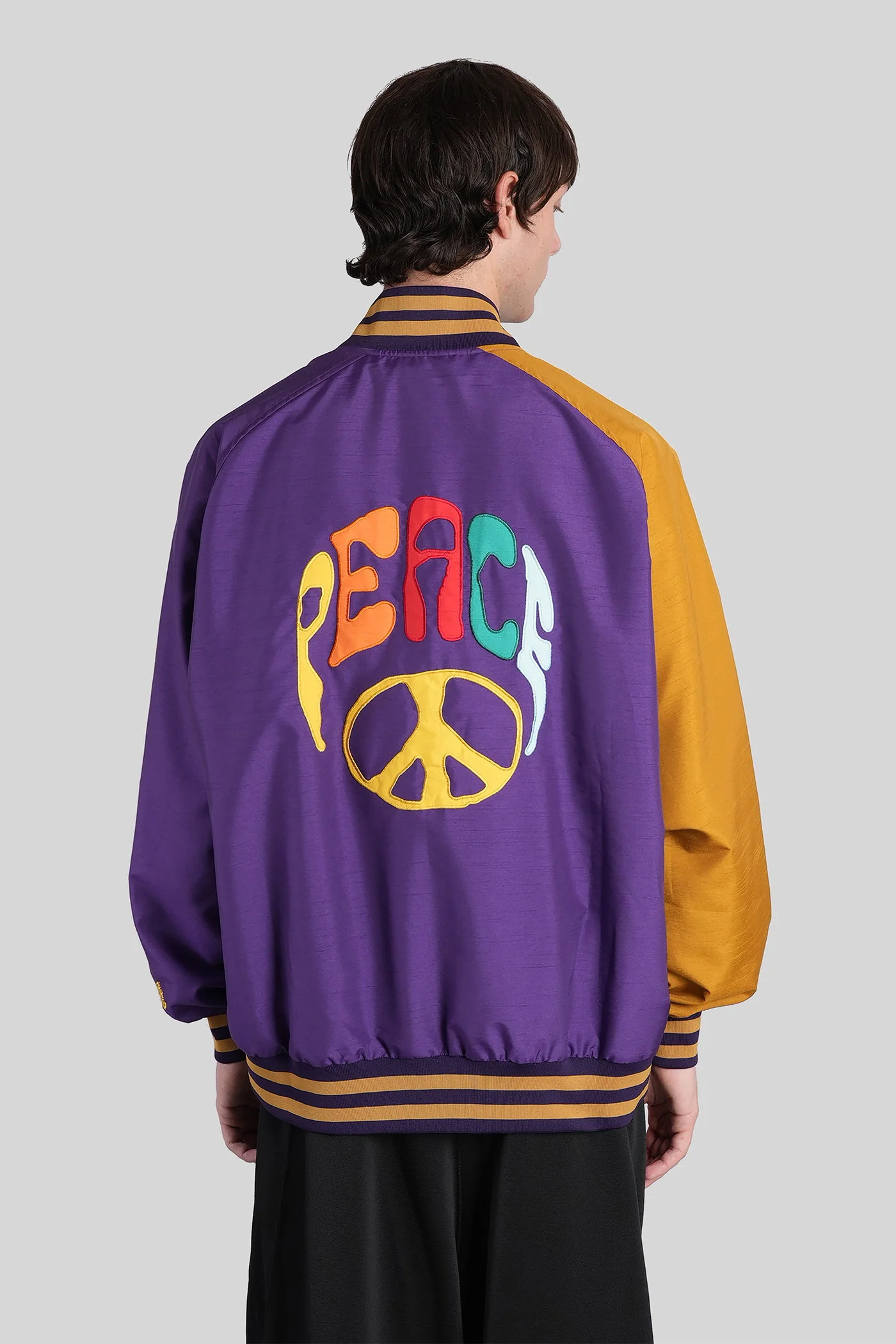 Bomber Jacket in Viola polyester - Image 3