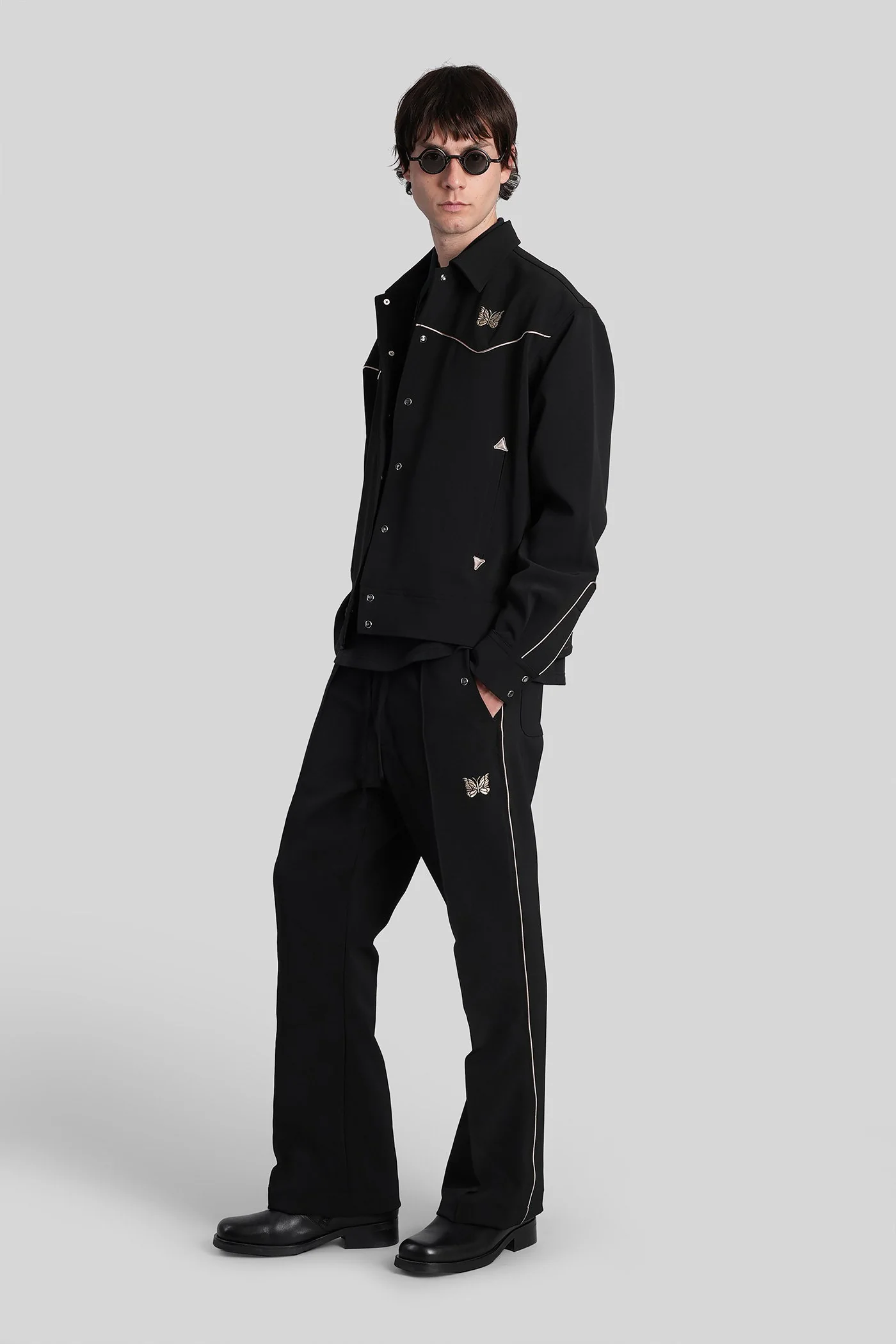 Pants in black polyester - Image 2