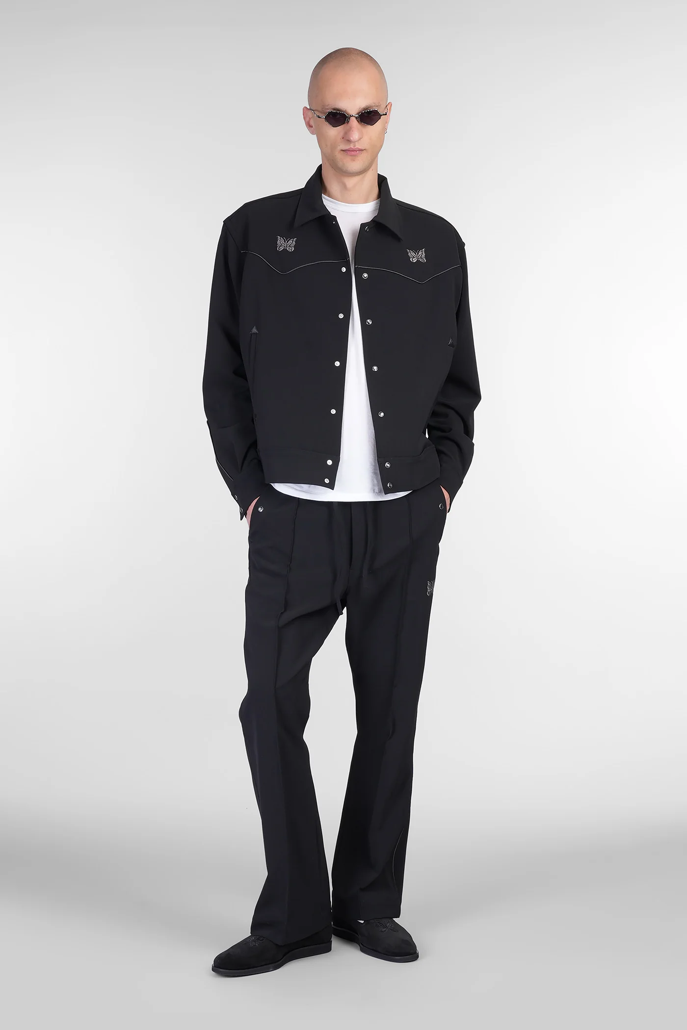 Pants in black polyester - Image 2