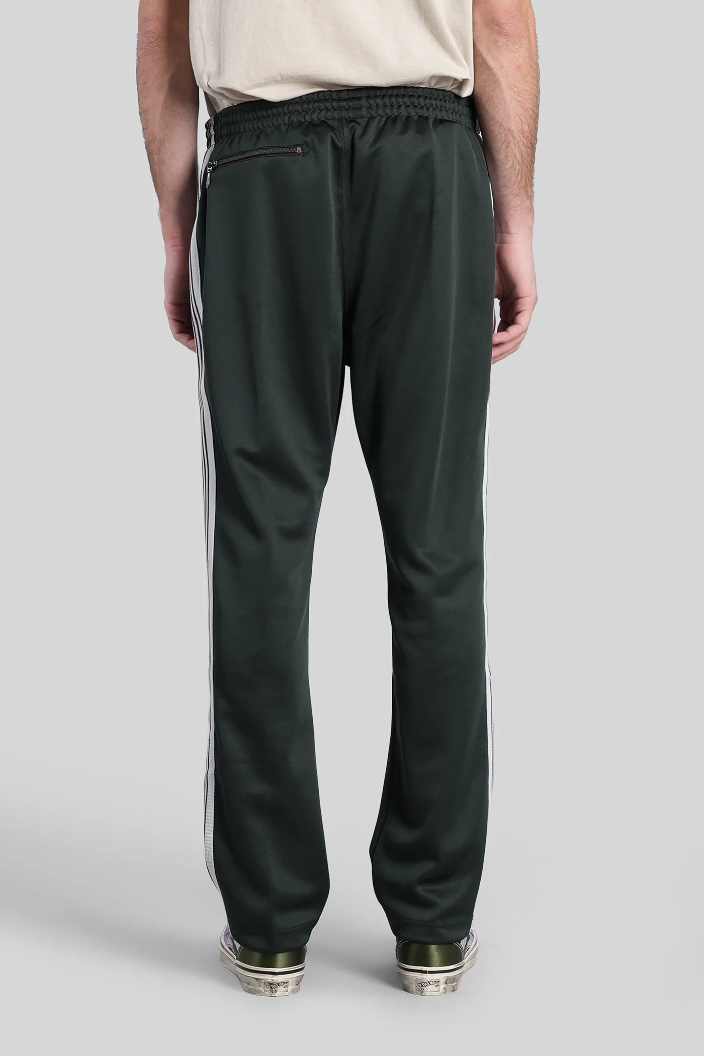 Pants in green polyester - Image 3