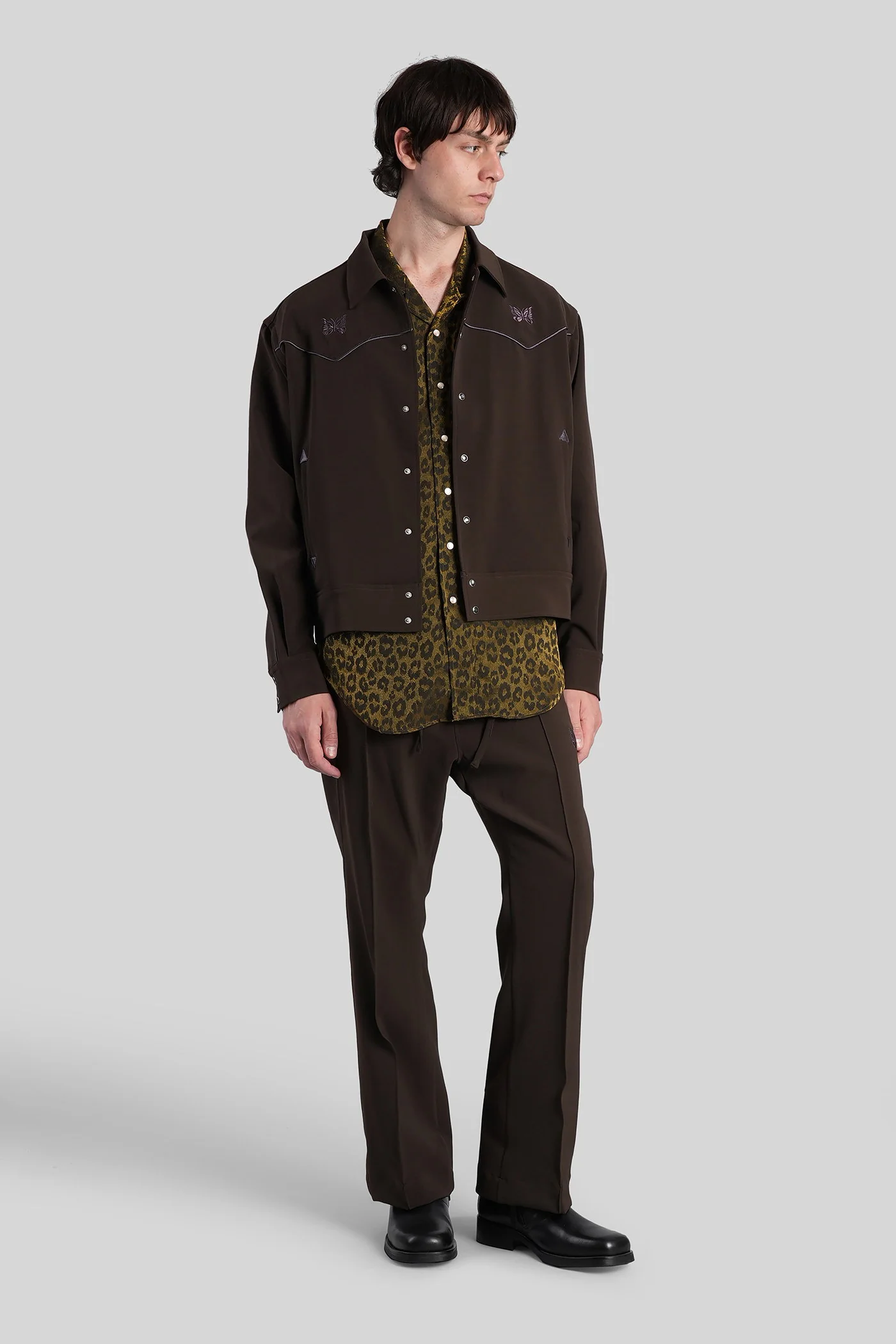 Shirt in gold Rayon - Image 2