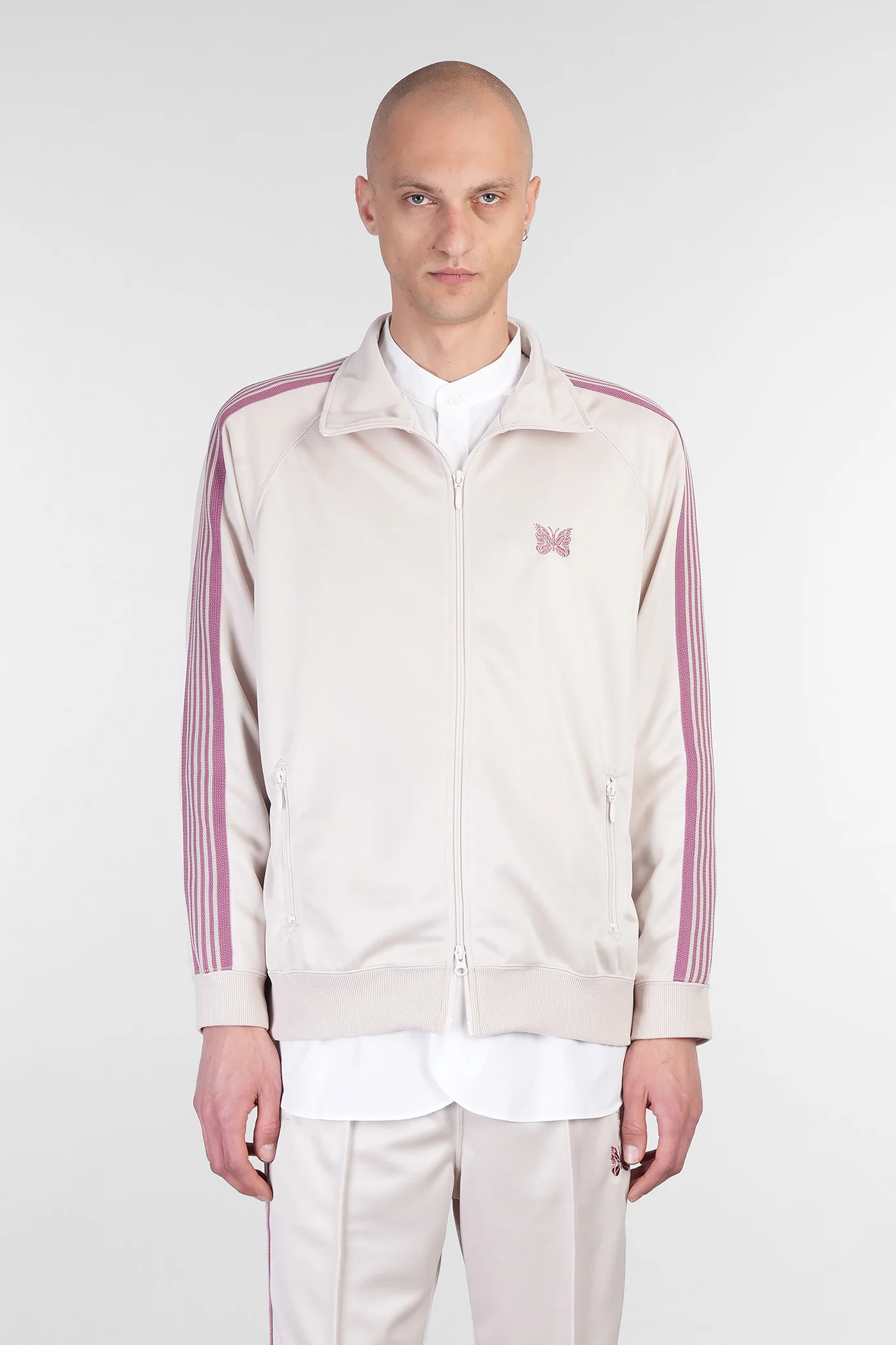 Sweatshirt in beige polyester