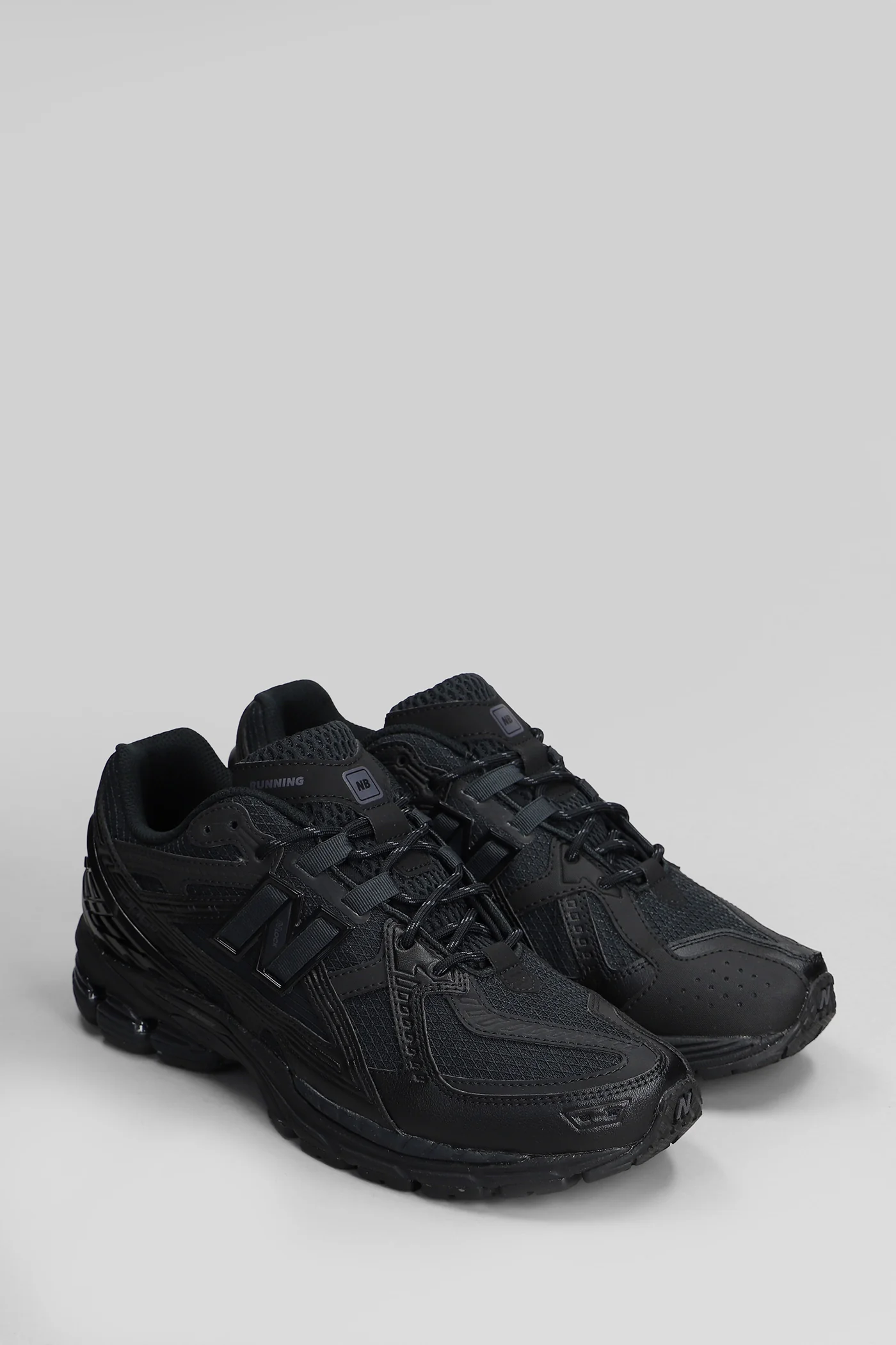 1906 Sneakers in black leather and fabric - Image 2
