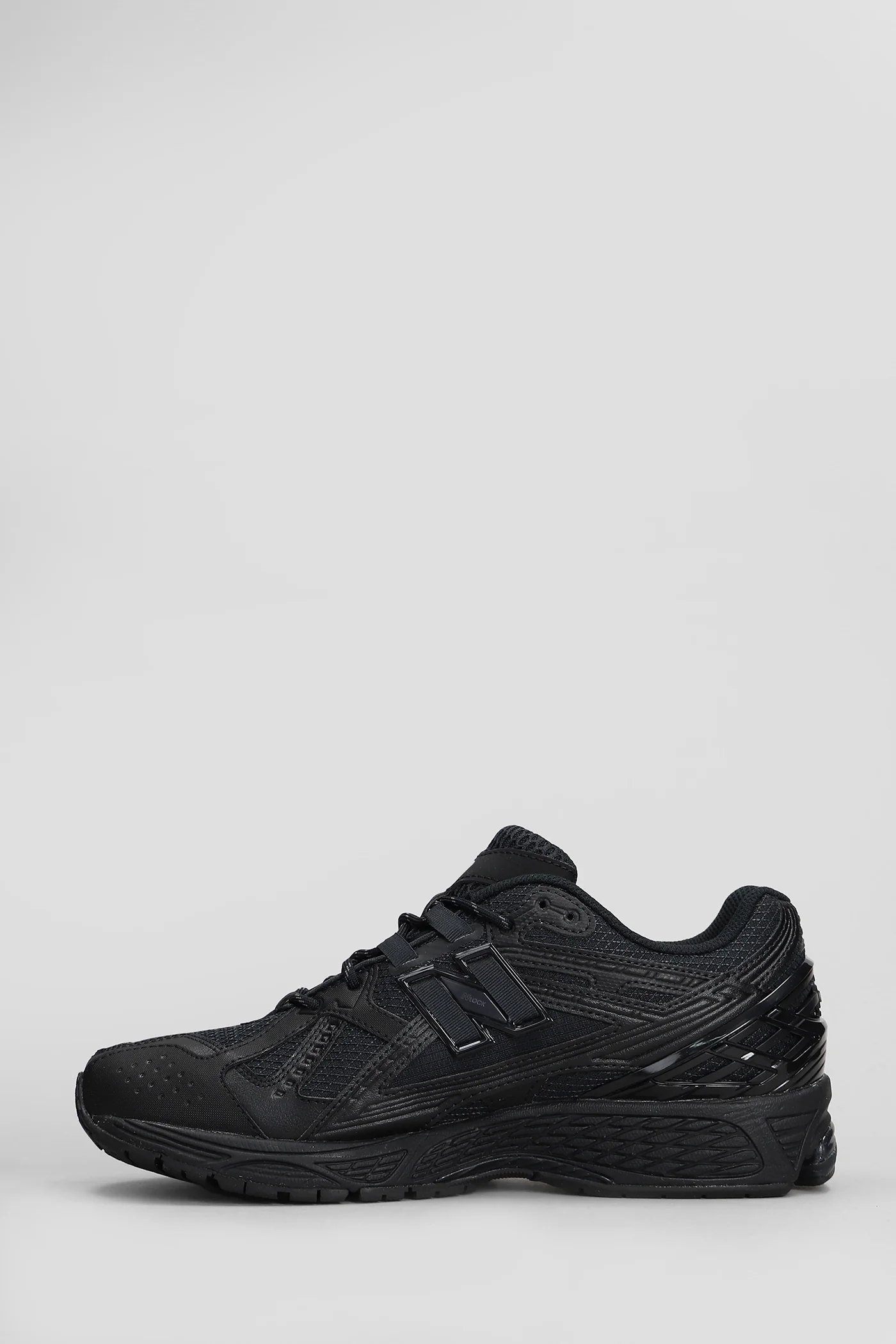 1906 Sneakers in black leather and fabric - Image 3