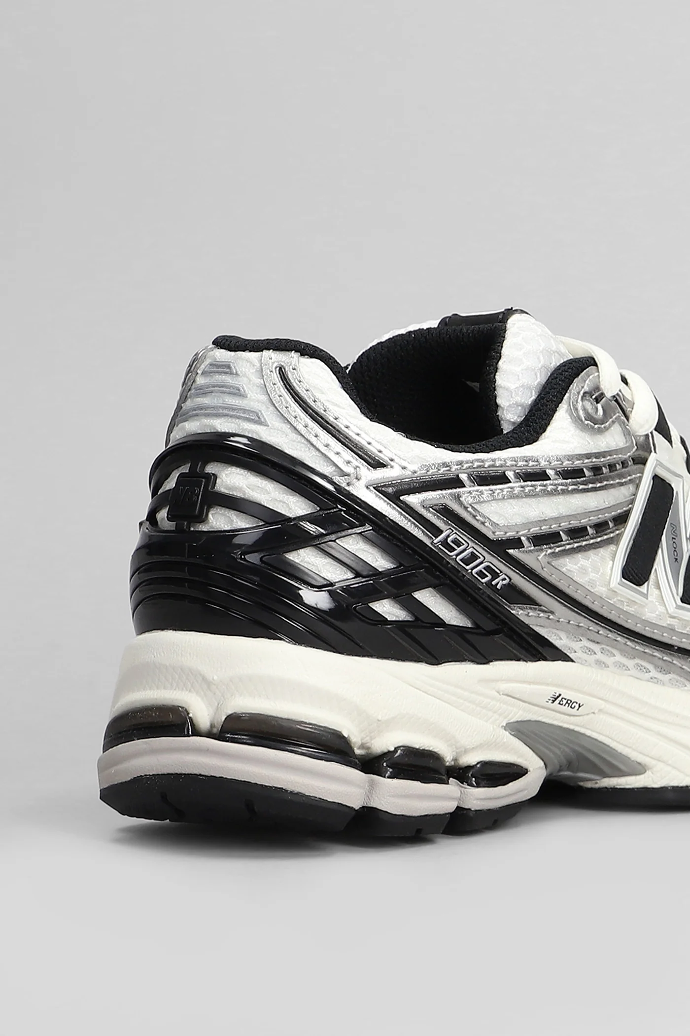 1906 Sneakers in silver leather and fabric - Image 5