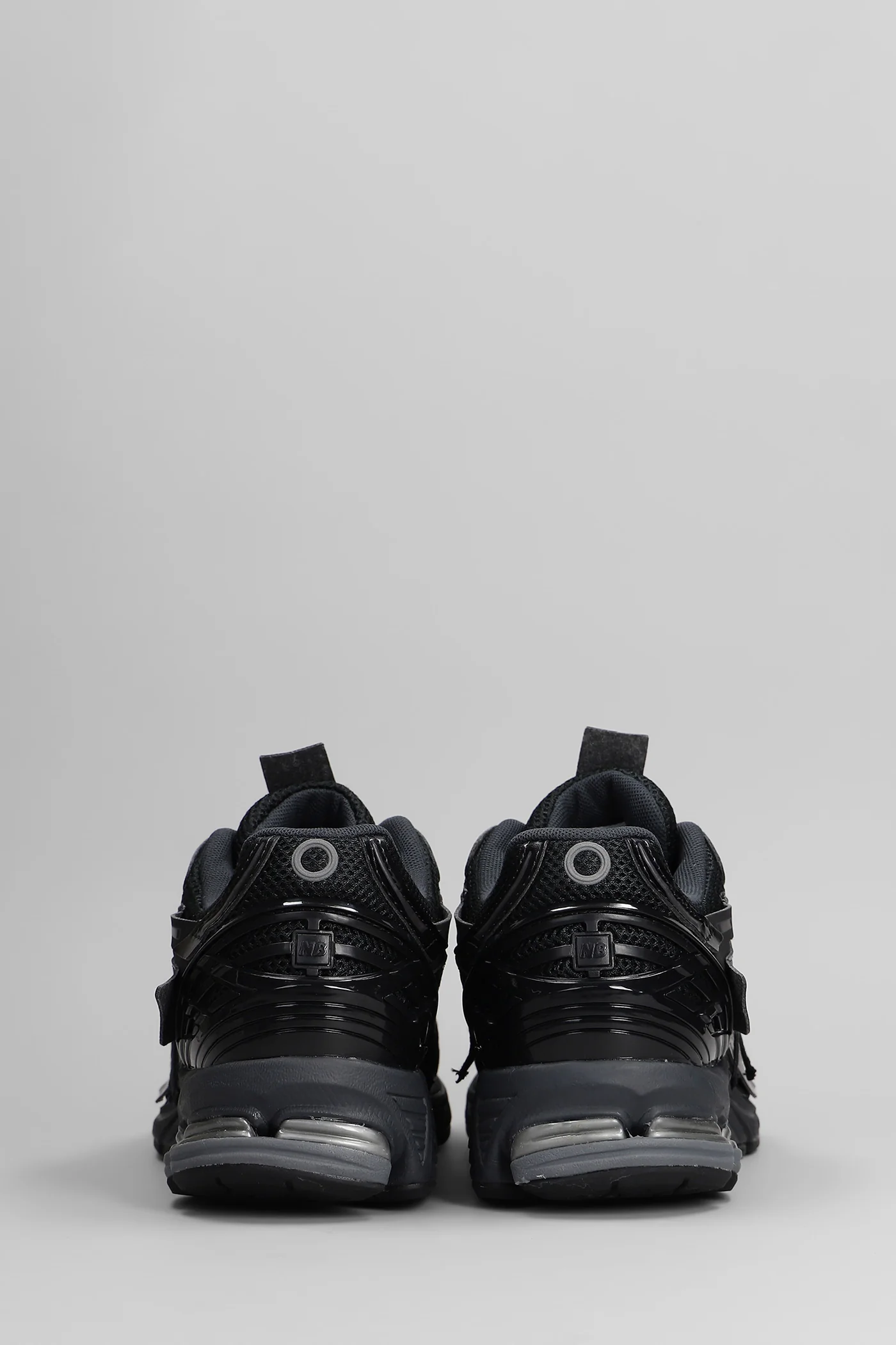 1906A Sneakers in black leather and fabric - Image 4