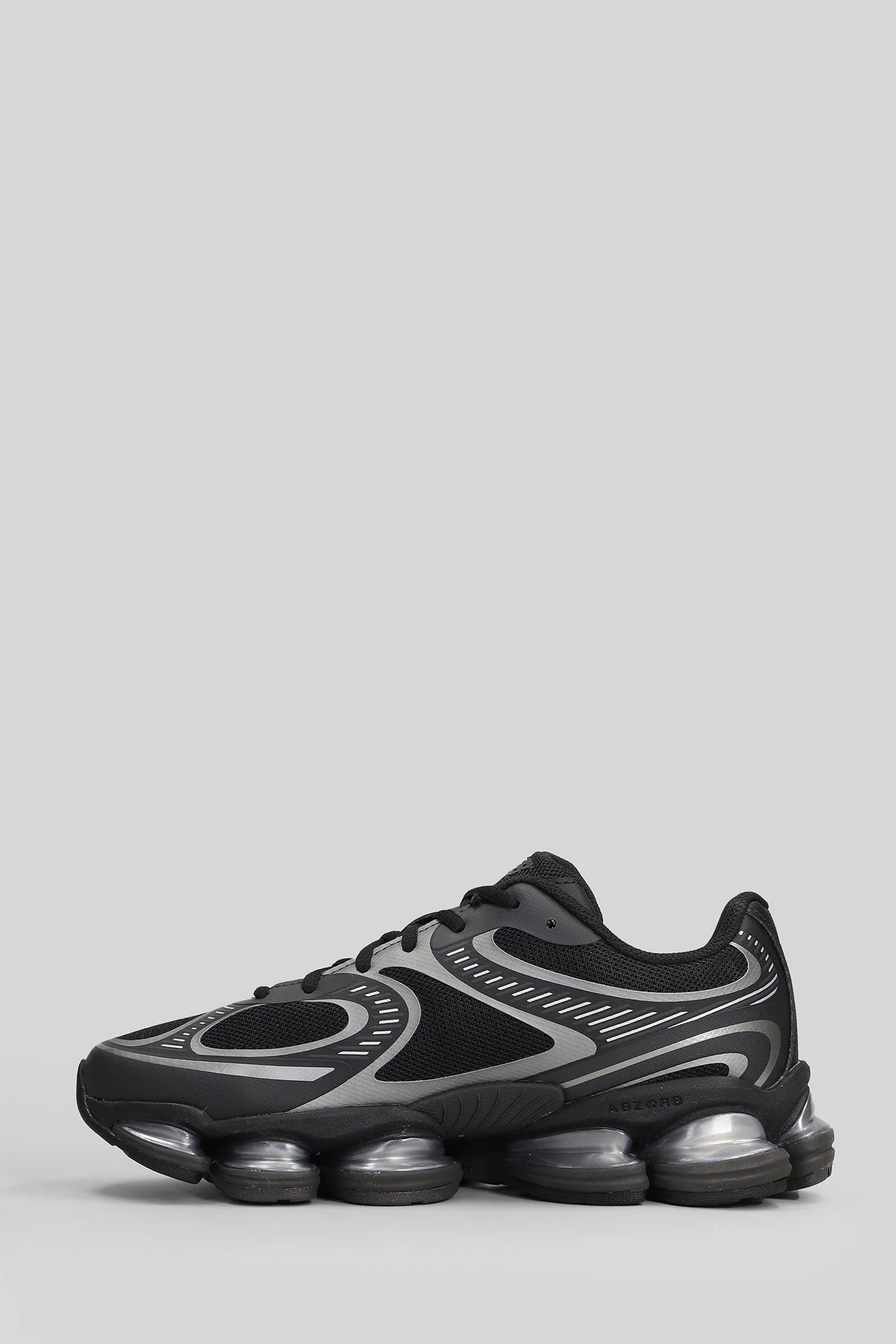 2000 Sneakers in black leather and fabric - Image 3