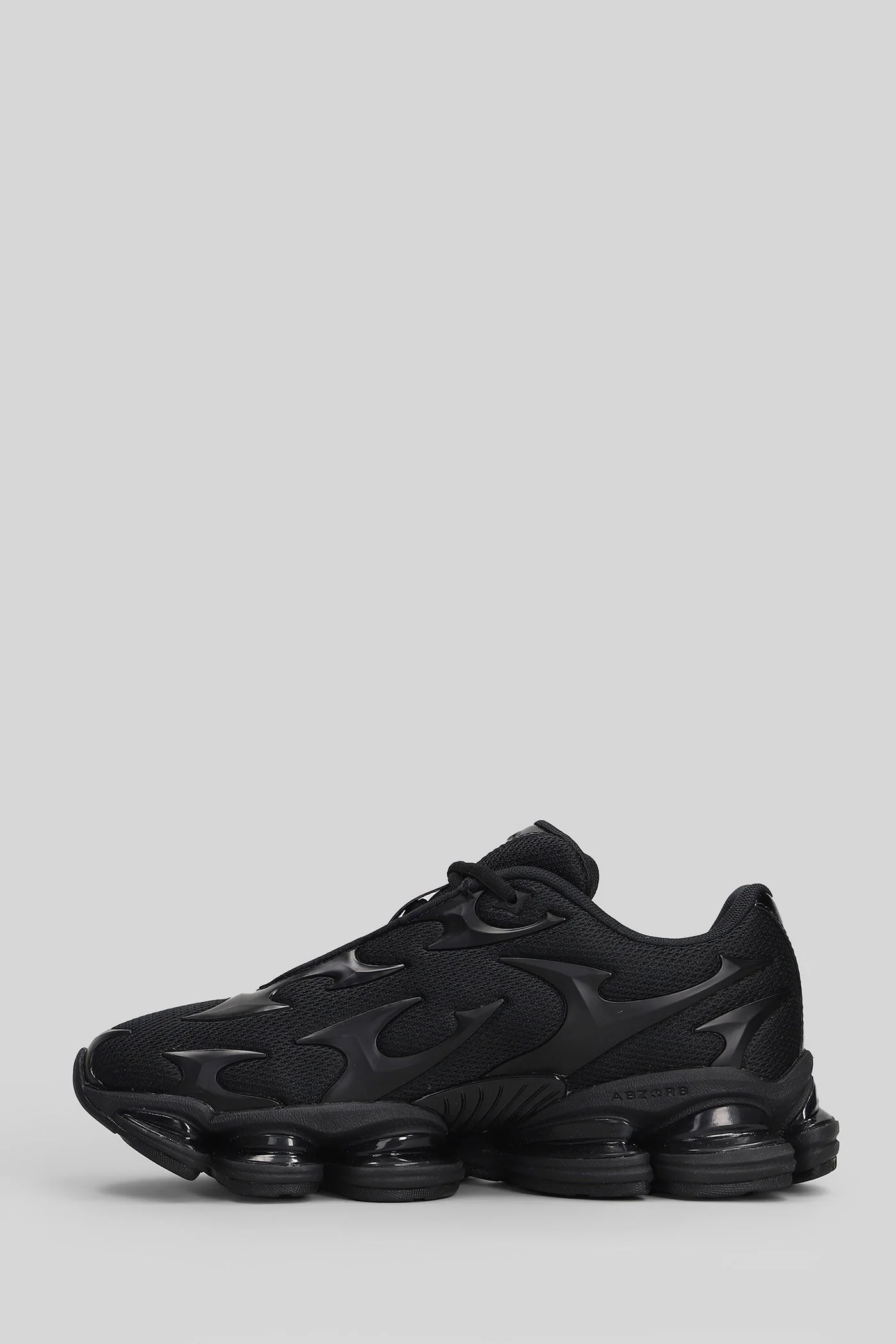 2000 Sneakers in black leather and fabric - Image 3