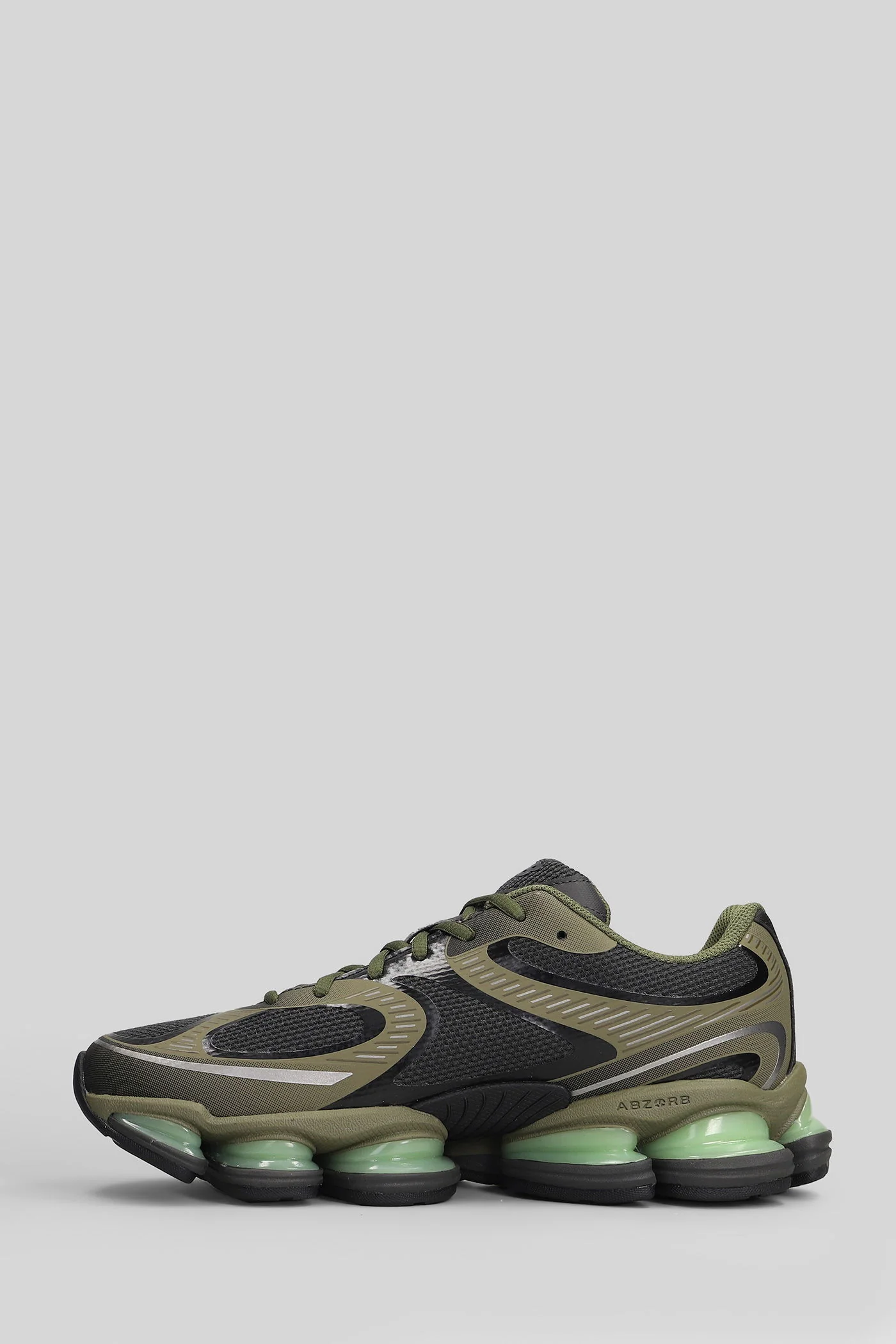 2000 Sneakers in green fabric - Image 3