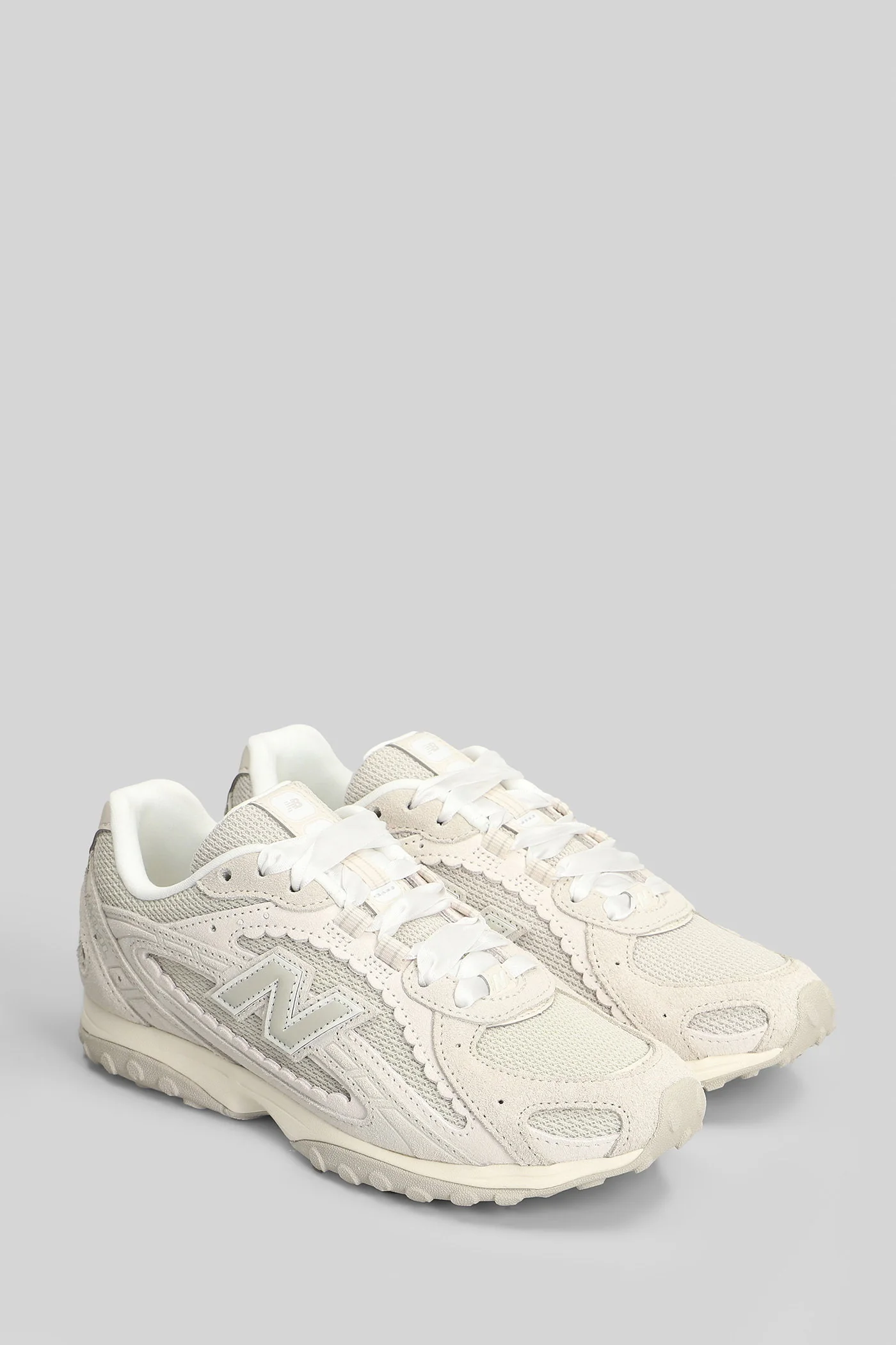 204 Sneakers in beige Suede and fabric - Image 2
