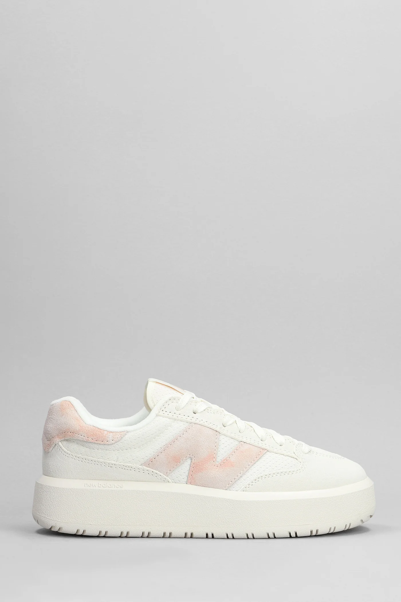 302 Sneakers in beige Suede and fabric