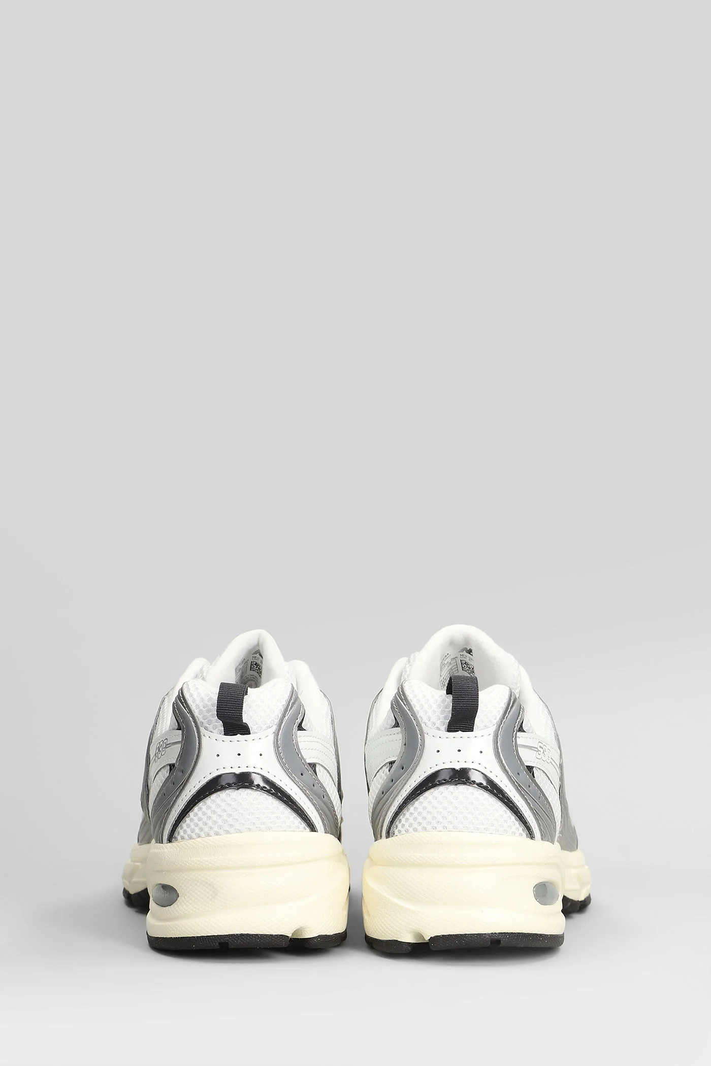 530 Sneakers in white leather and fabric - Image 4