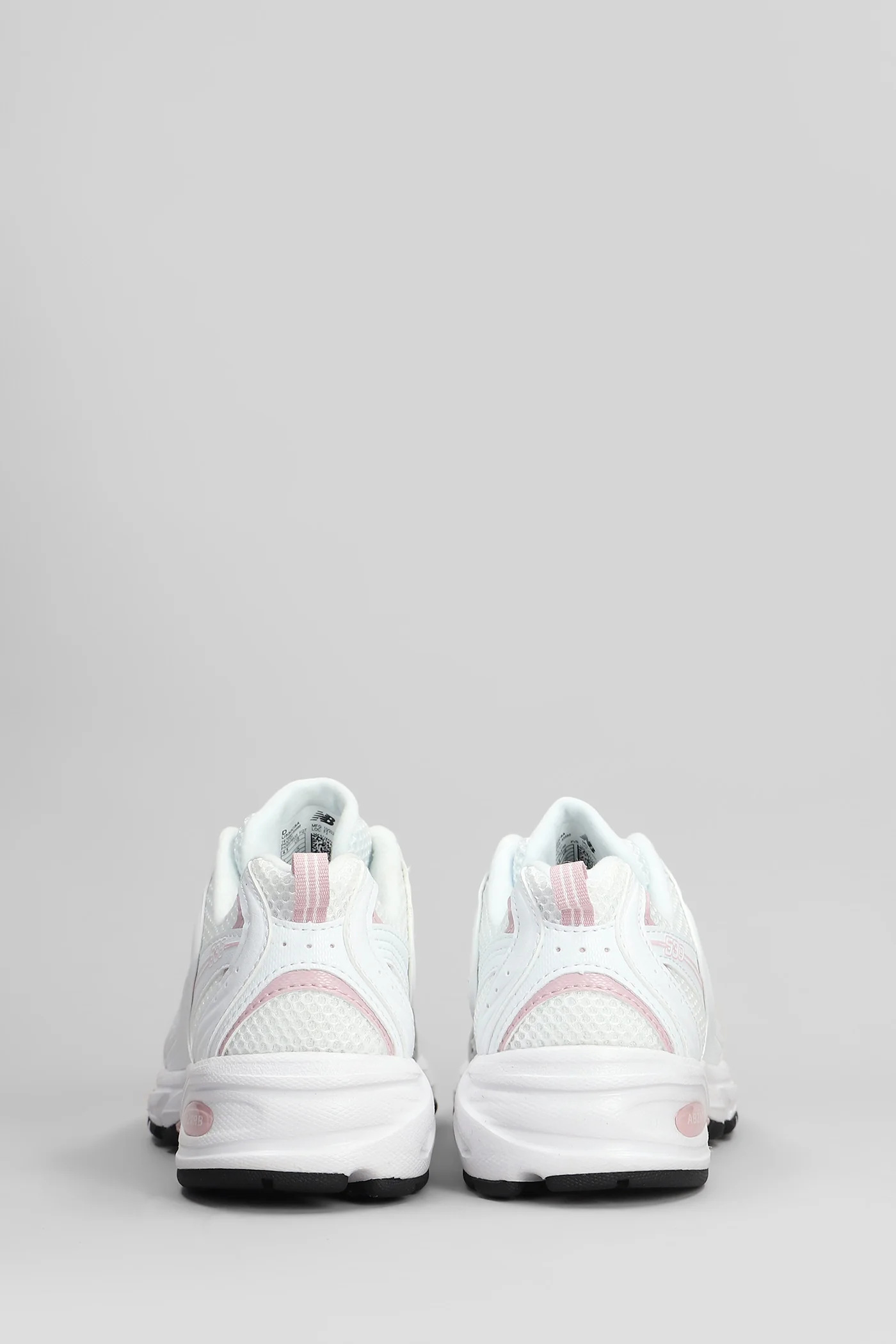 530 Sneakers in white leather and fabric - Image 4