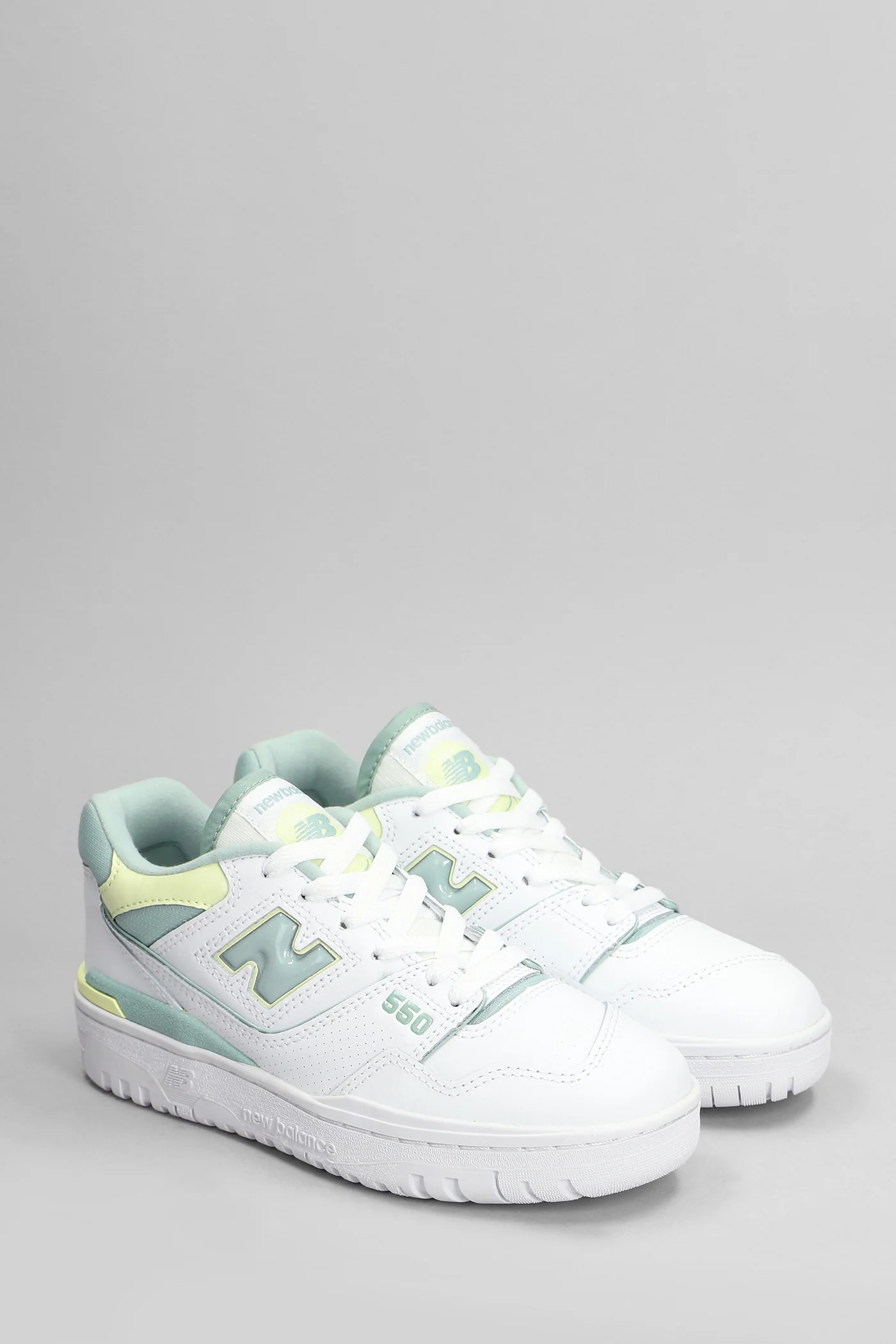 550 Sneakers in white leather - Image 2