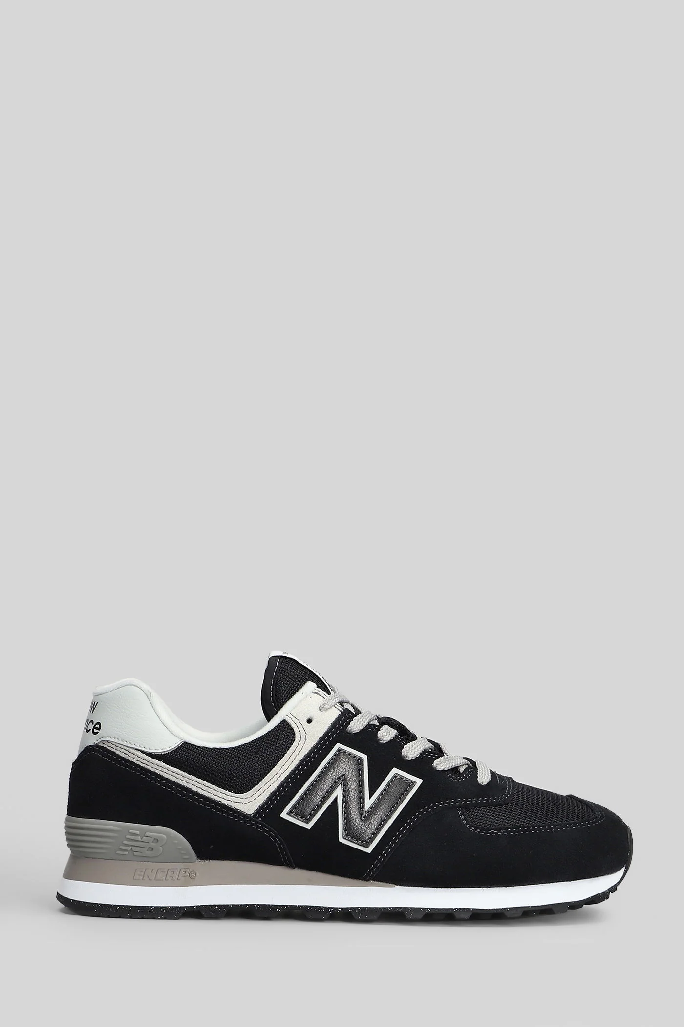 574 Sneakers in black Suede and fabric