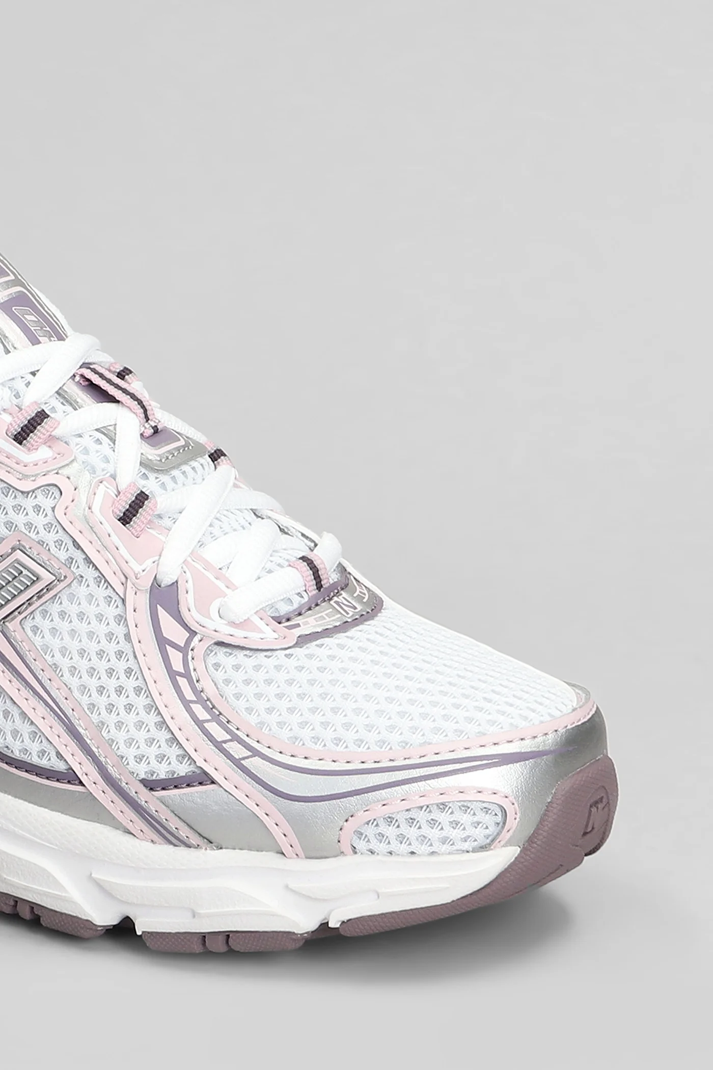 740 Sneakers in white leather and fabric - Image 5