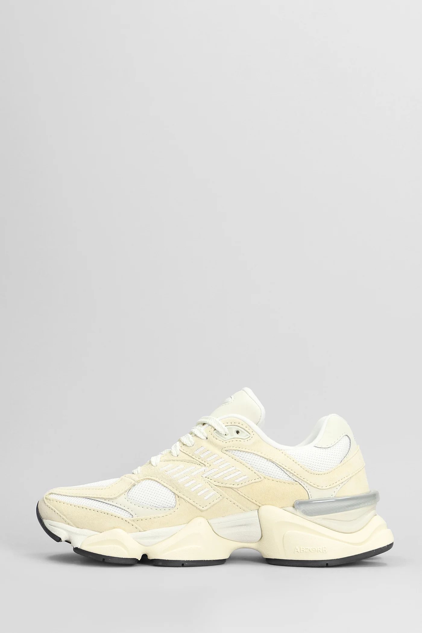 9060 Sneakers in beige Suede and fabric - Image 3