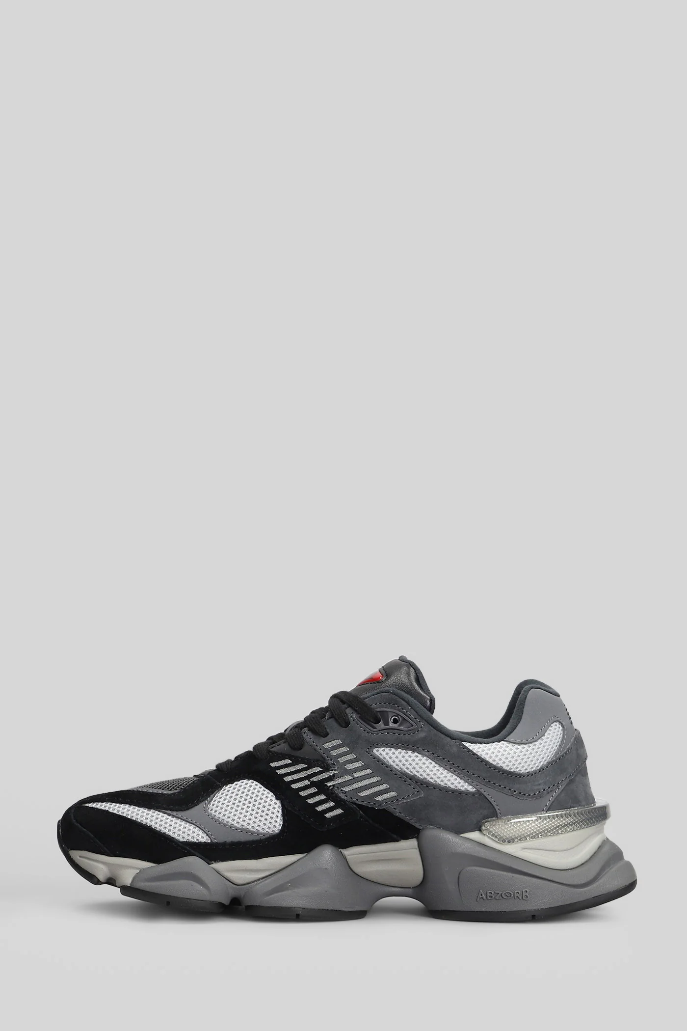 9060 Sneakers in black Suede and fabric - Image 3