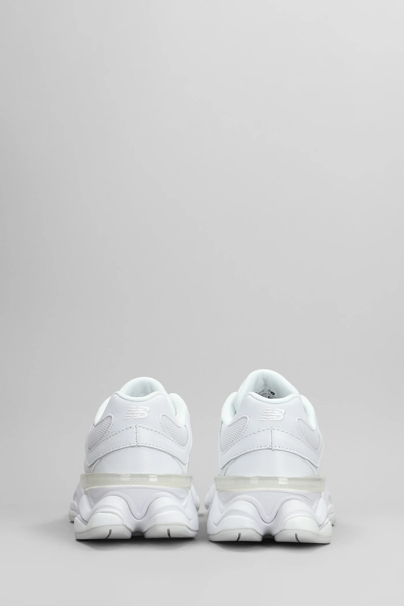 9060 Sneakers in white leather and fabric - Image 4