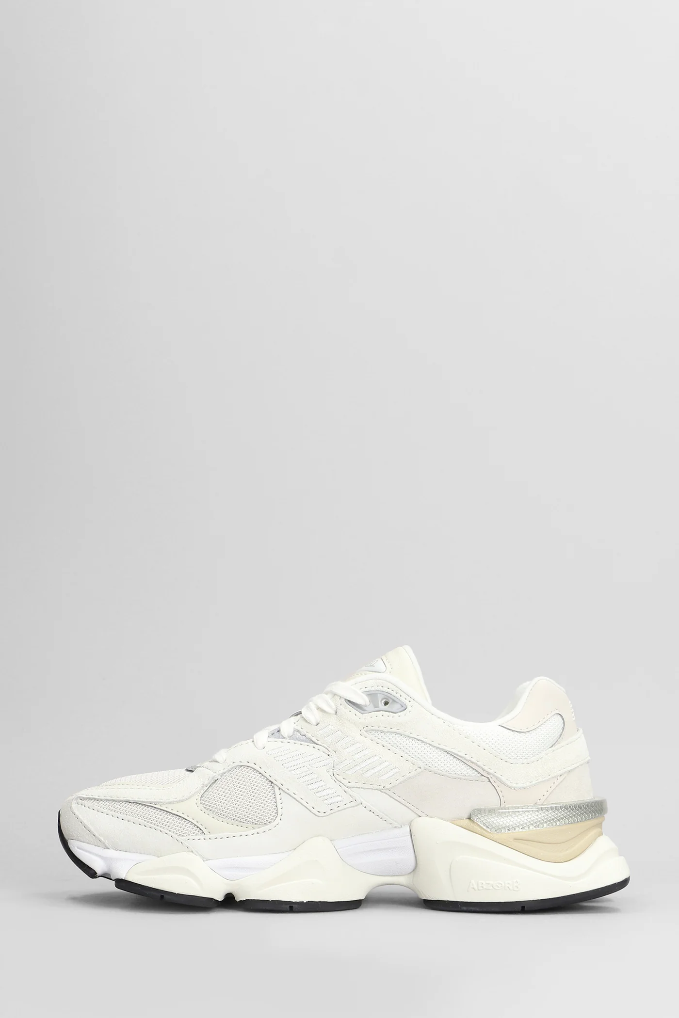 9060 Sneakers in white Suede and fabric - Image 3