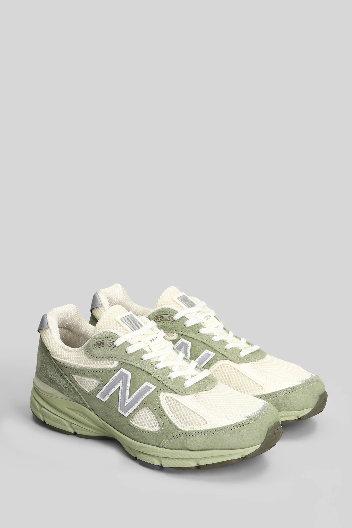 990 Sneakers in green Suede and fabric - Image 2
