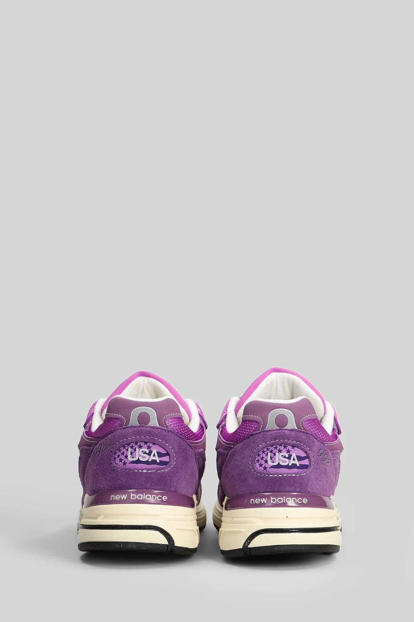 993 Sneakers in Viola Suede and fabric - Image 4