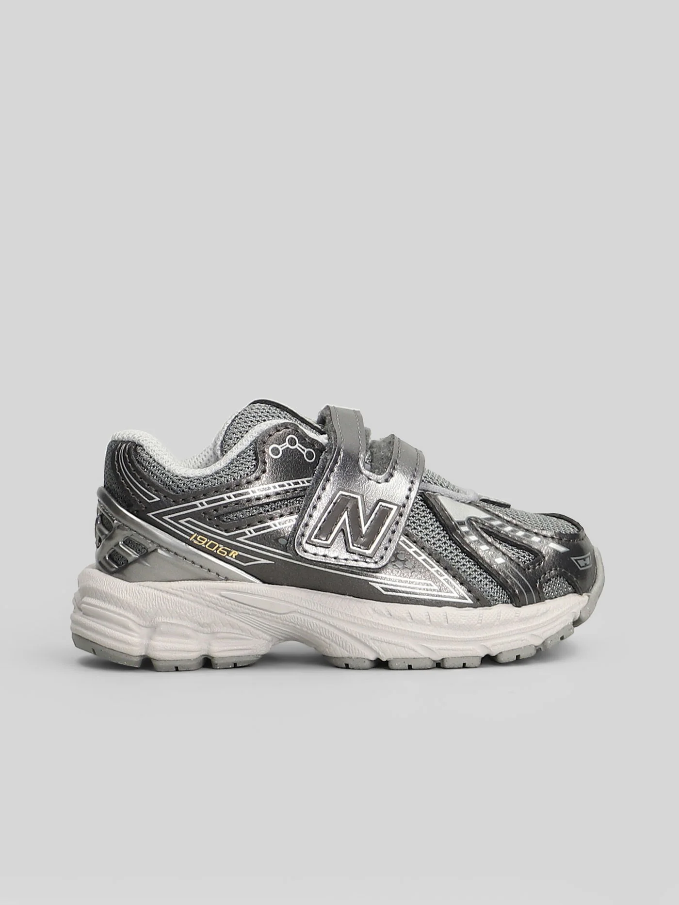 1906 Sneakers in Gunmetal leather and fabric - Image 16