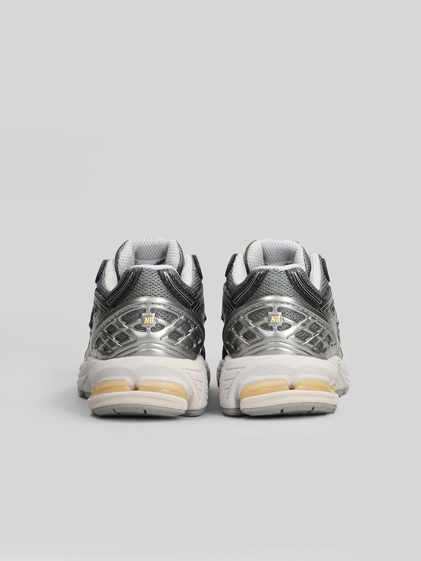 1906 Sneakers in Gunmetal leather and fabric - Image 4