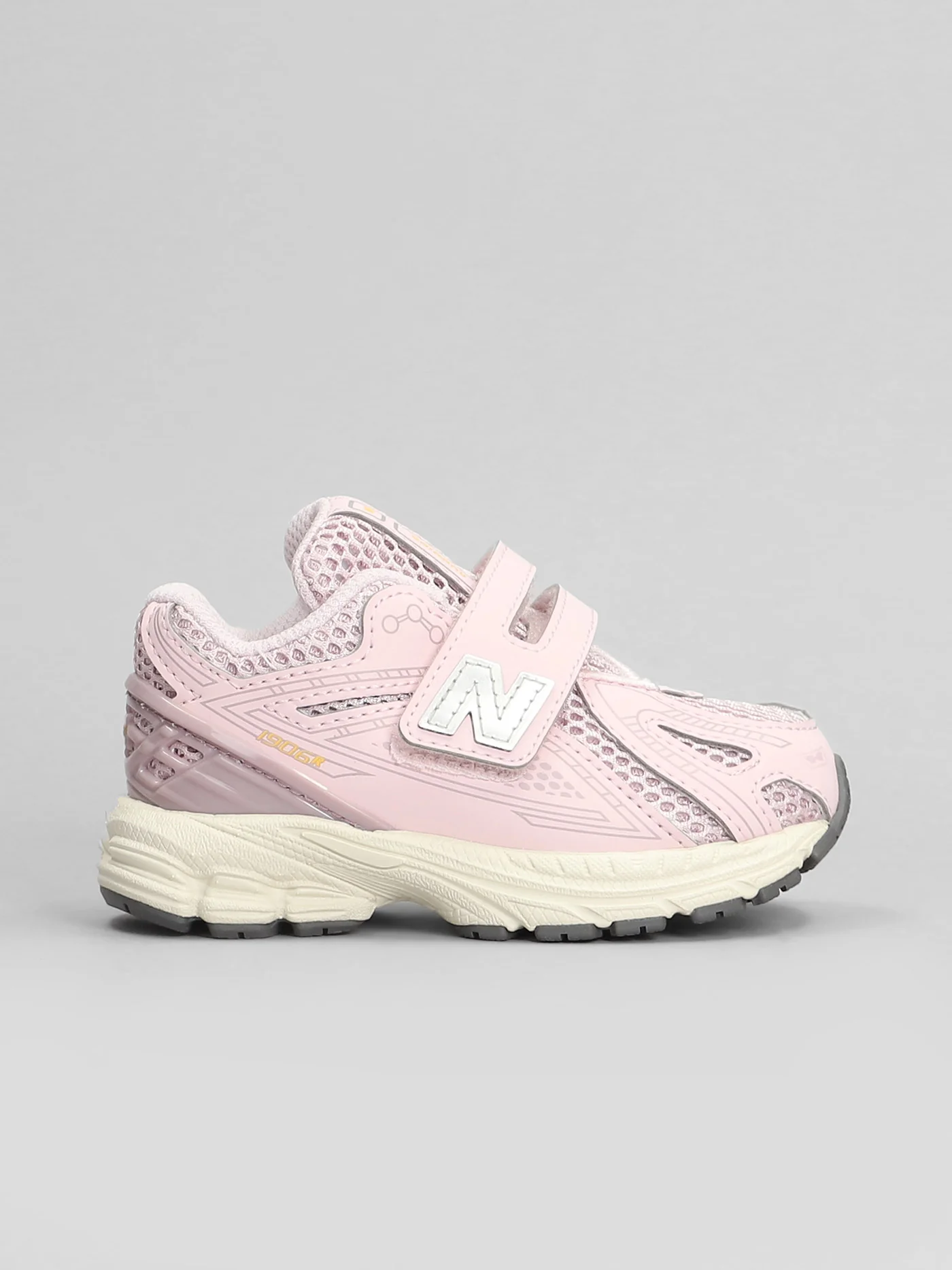 1906 Sneakers in rose-pink leather and fabric
