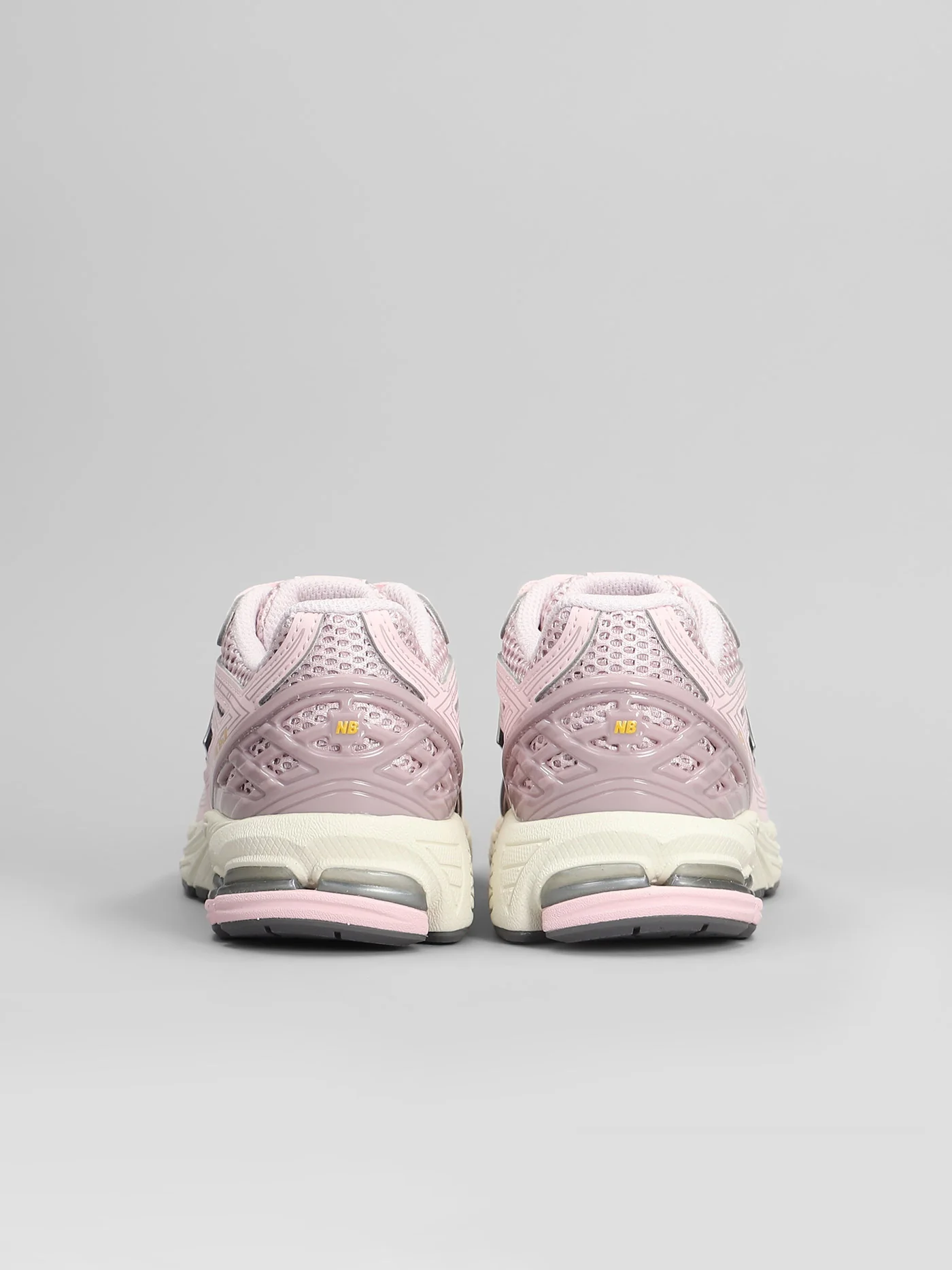 1906 Sneakers in rose-pink leather and fabric - Image 4