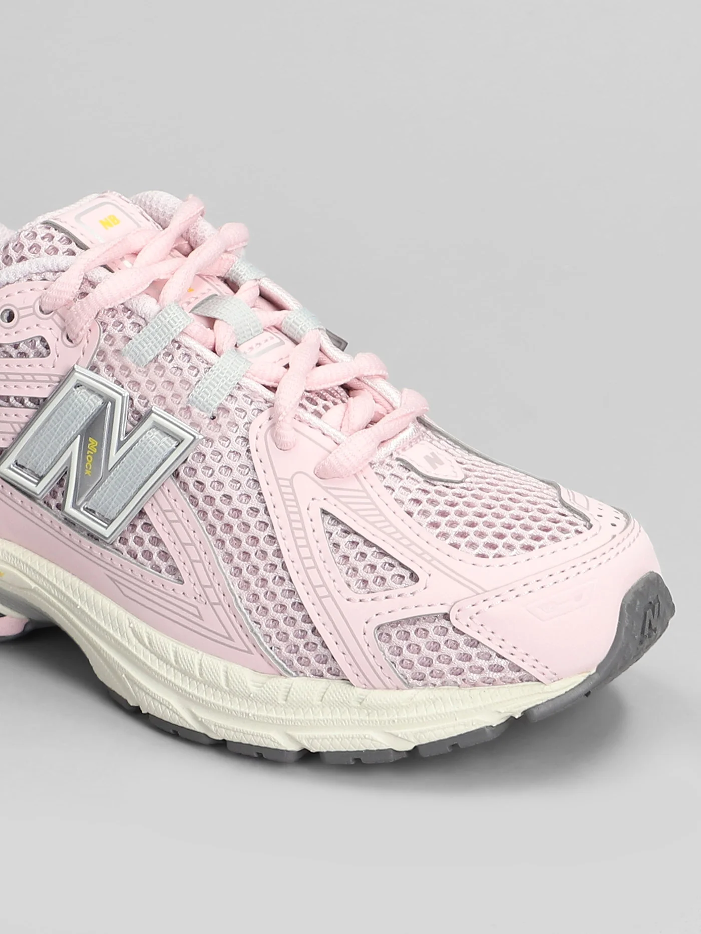 1906 Sneakers in rose-pink leather and fabric - Image 5